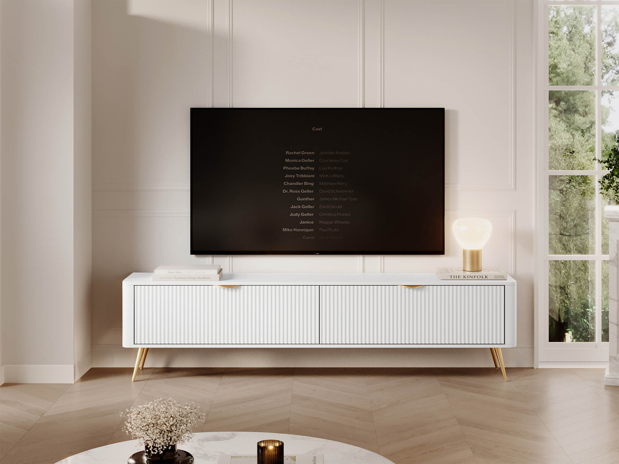 TV staliukas Lectum I (Balta)