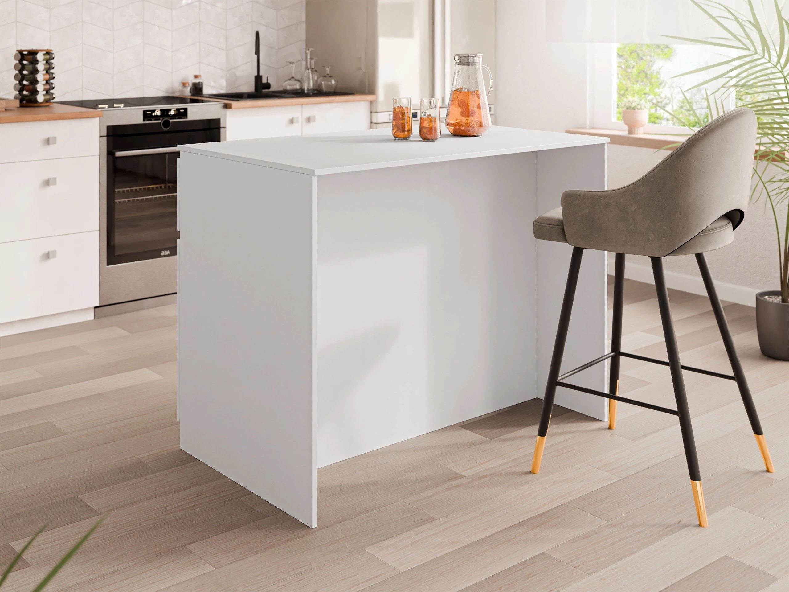 Virtuvės sala Comfivo Cantal (Balta)