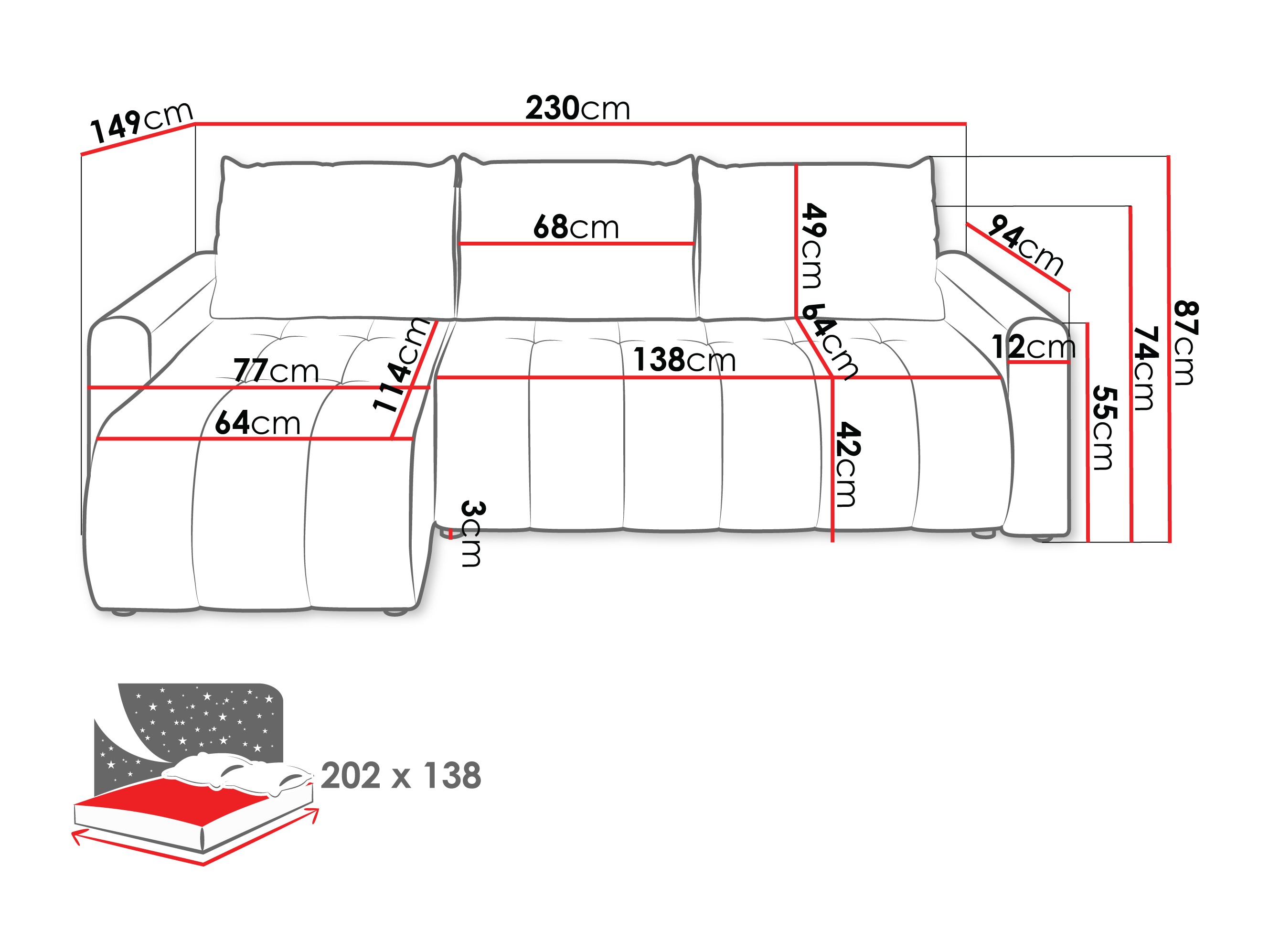 Minkštas kampas Specio (Polo 872)