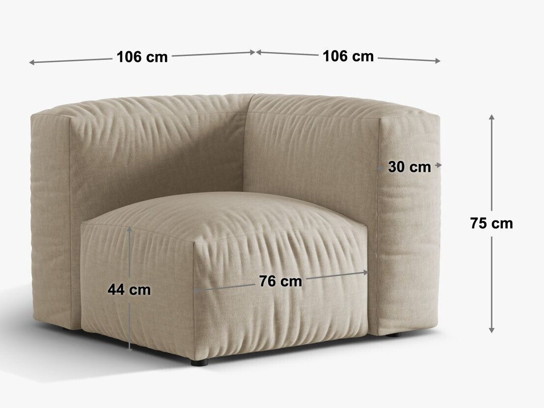 Modulinis fotelis Sorcoro 110 (Monet Pearl)