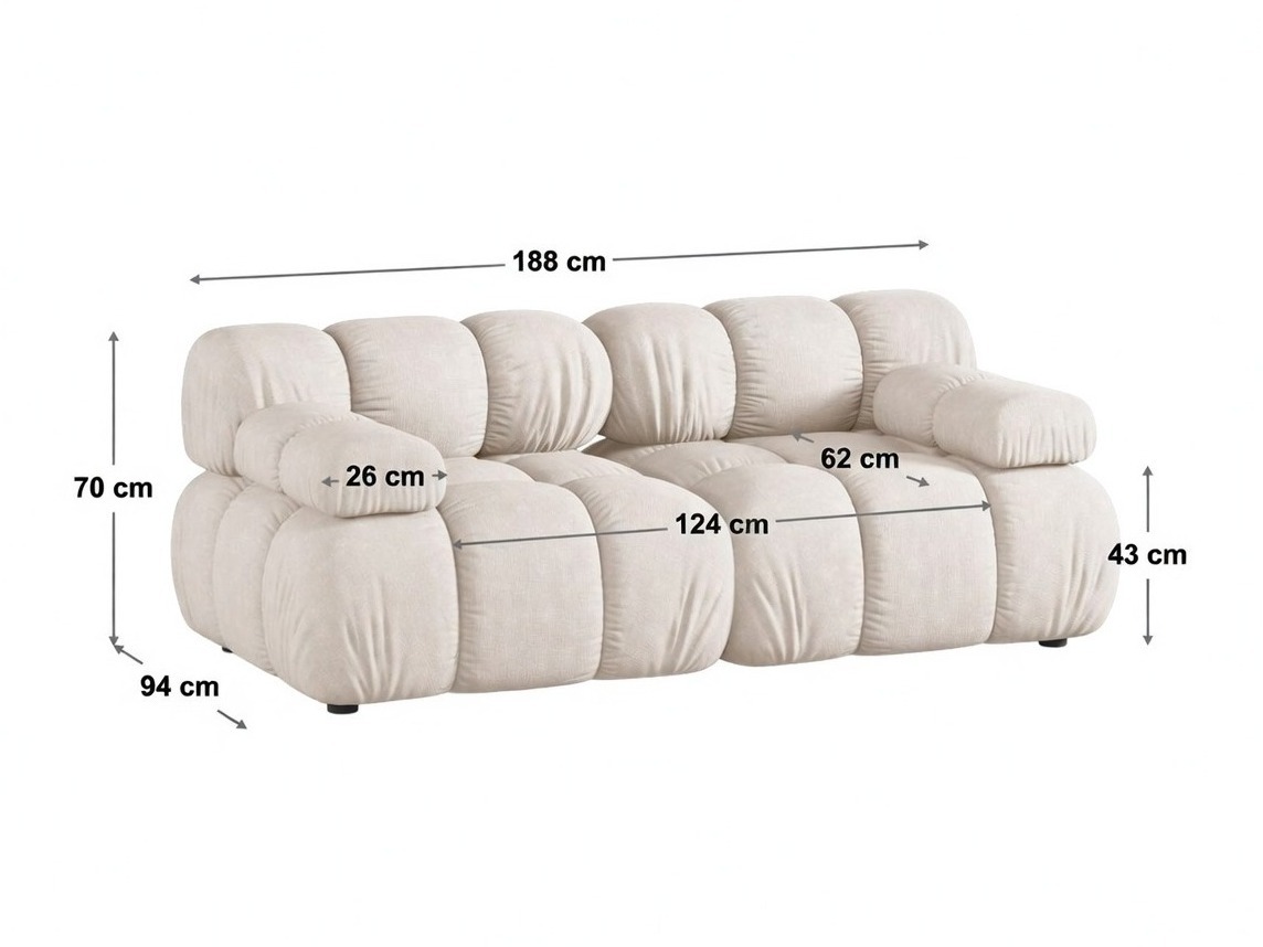 Modulinė sofa Caltenu 100 (Sonic 23)