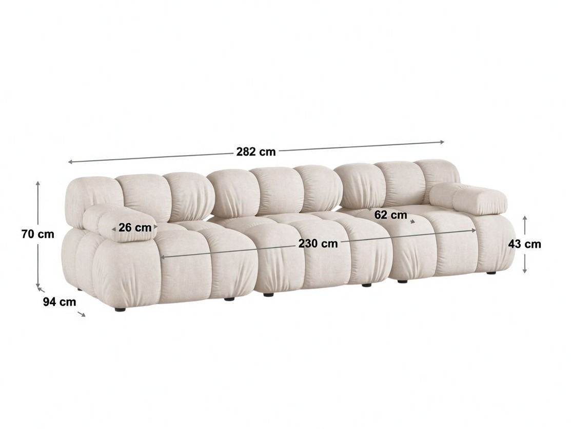 Modulinė sofa Caltenu 107 (Bluvel 19)