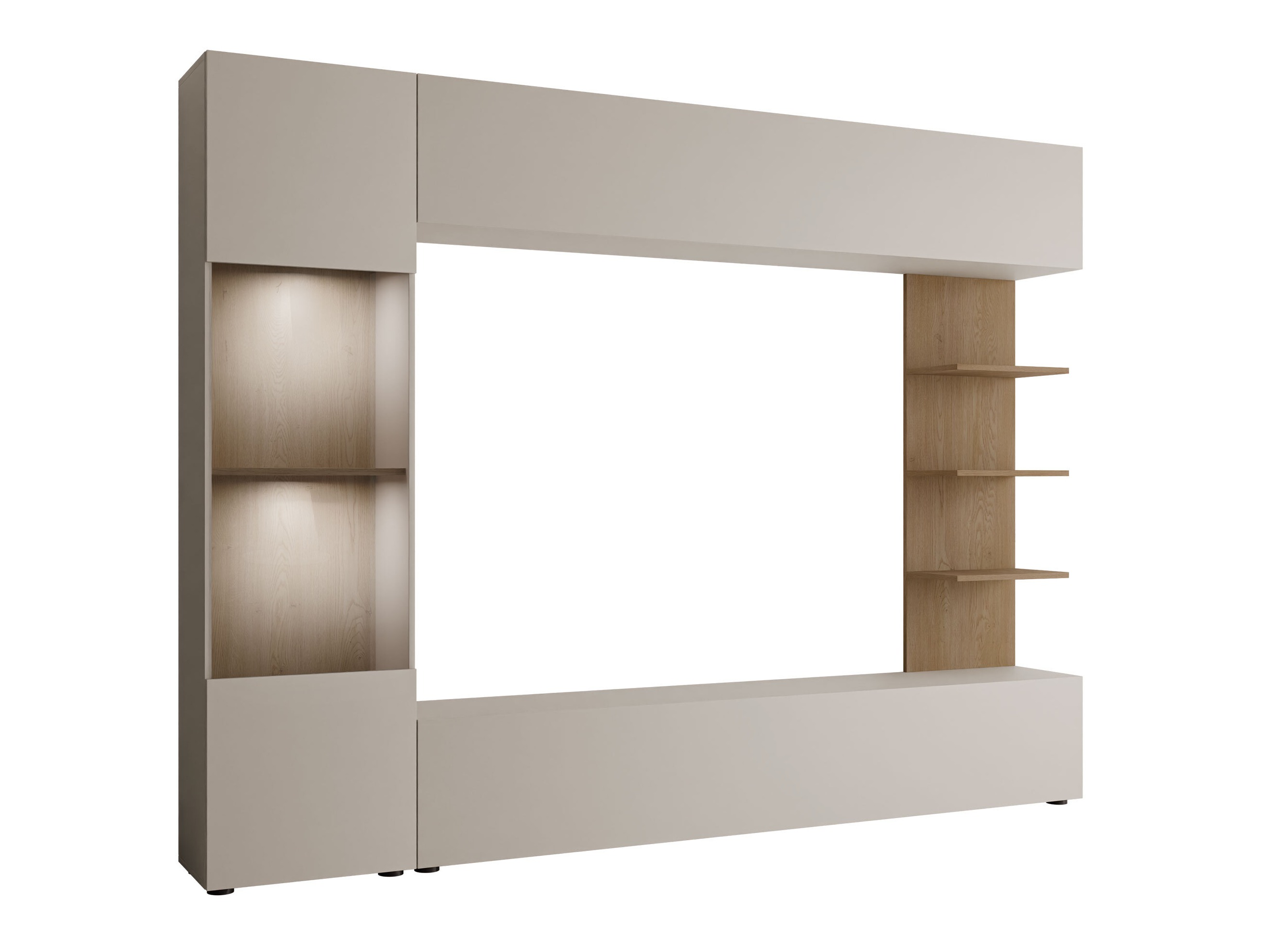 Svetainės komplektas Comfivo Animus (Kašmyras + Ąžuolas)