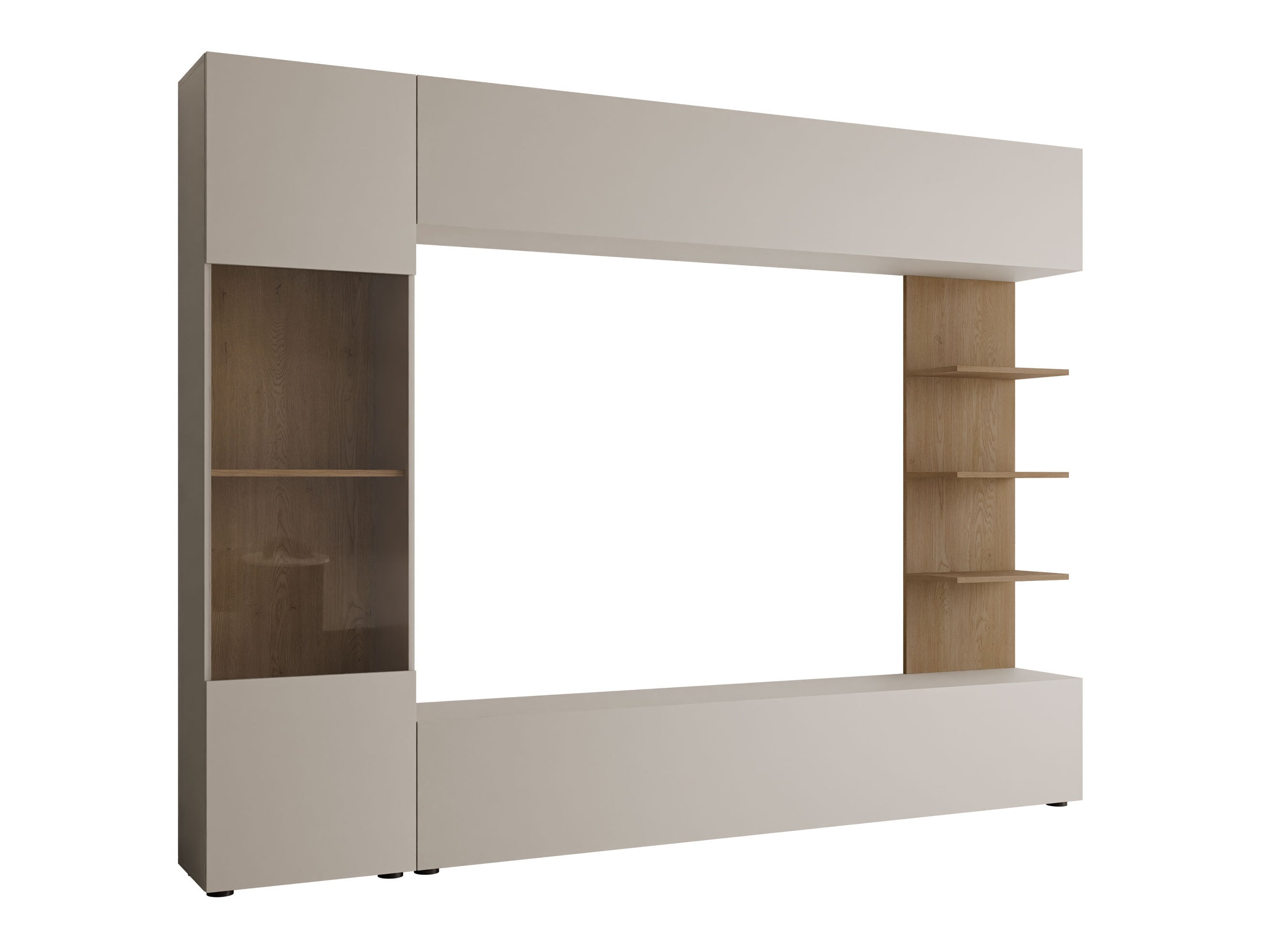 Svetainės komplektas Comfivo Animus (Kašmyras + Ąžuolas)