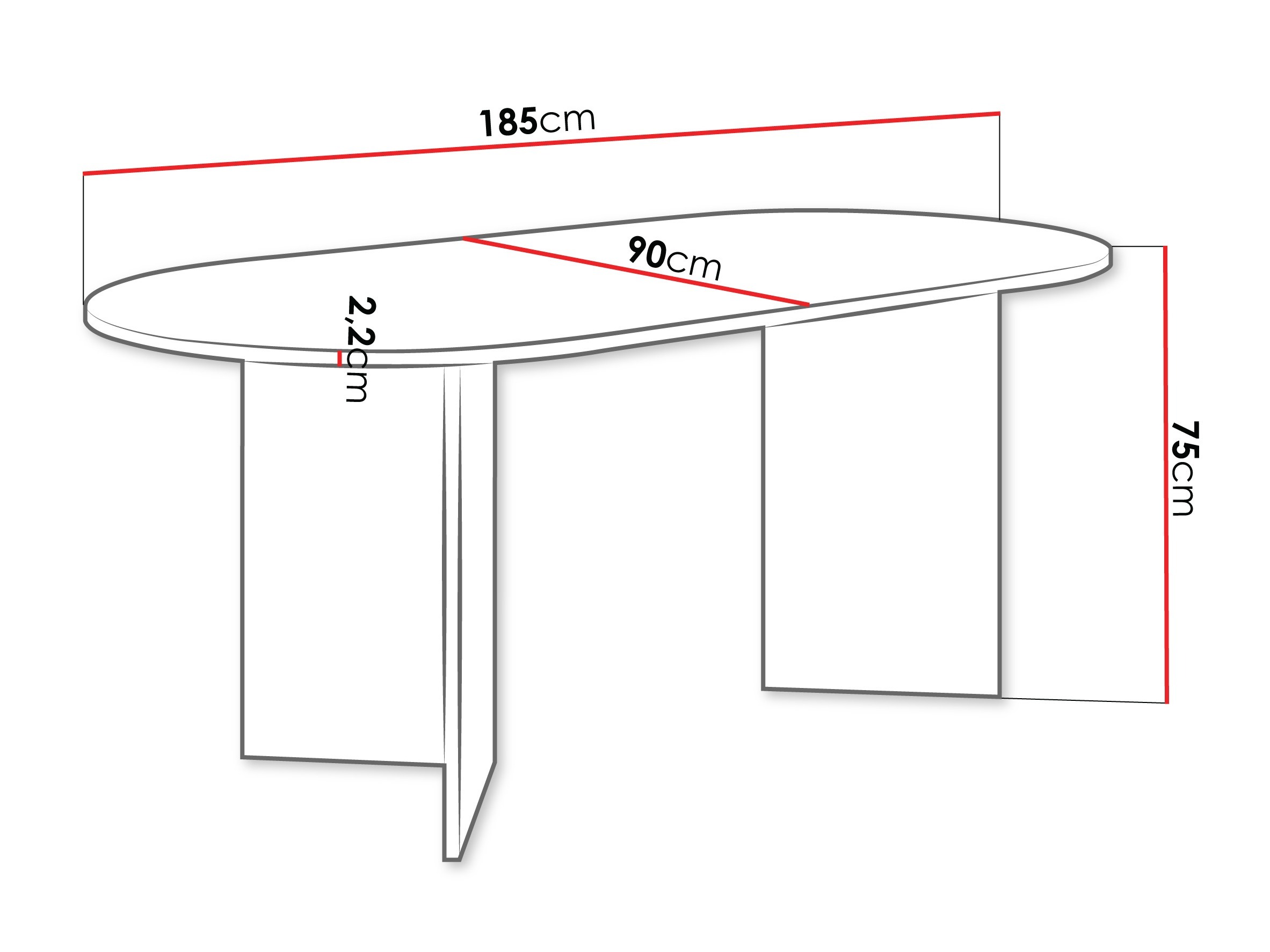 Stalas Comfivo Fungus (Ąžuolas)