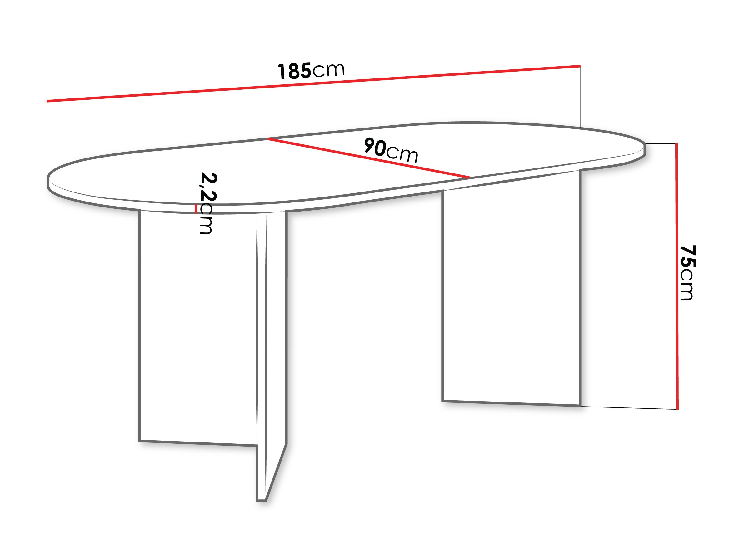 Stalas Comfivo Fungus (Smėlinė)