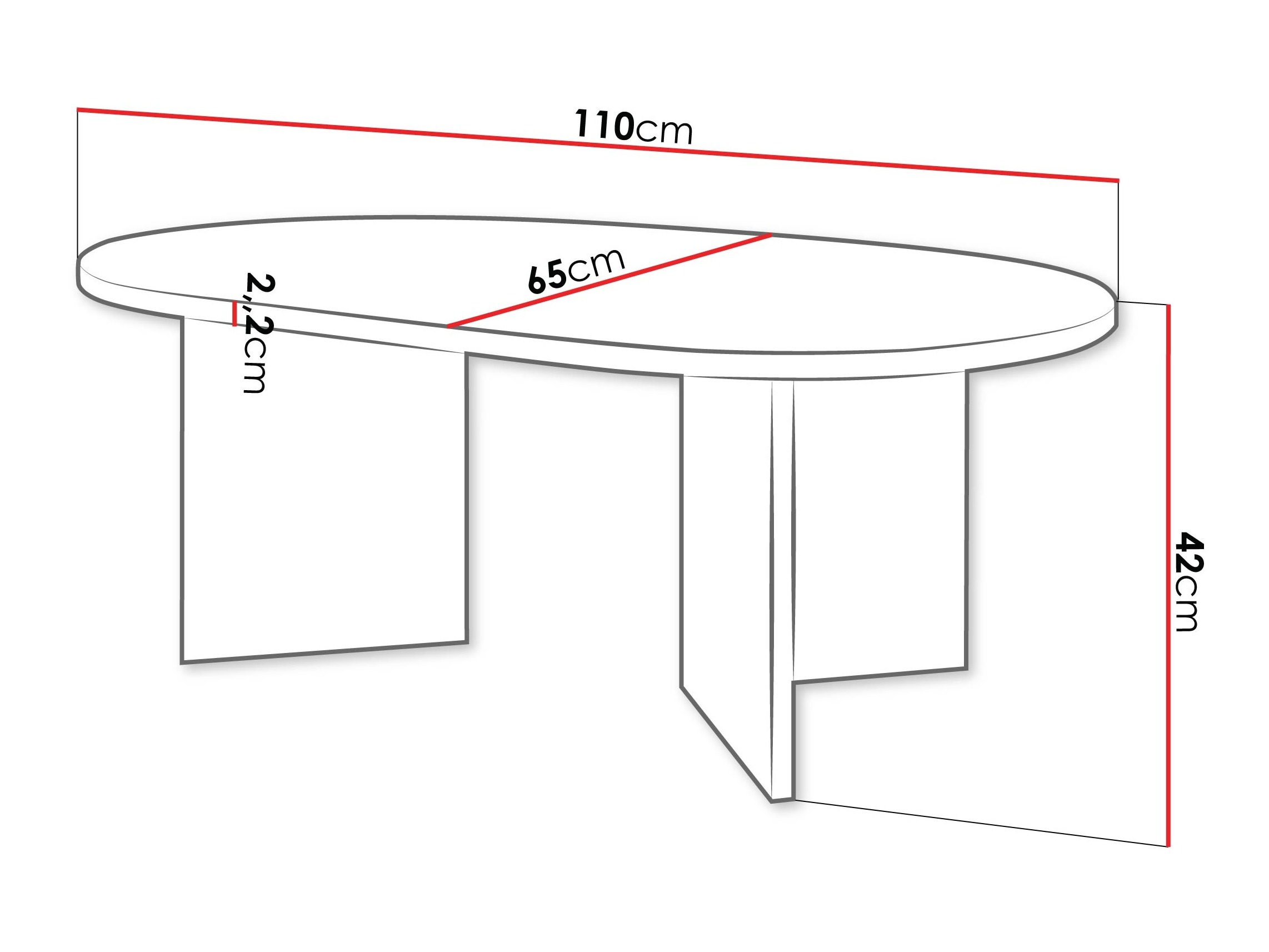 Žurnalinis staliukas Comfivo Fungus (Ąžuolas)