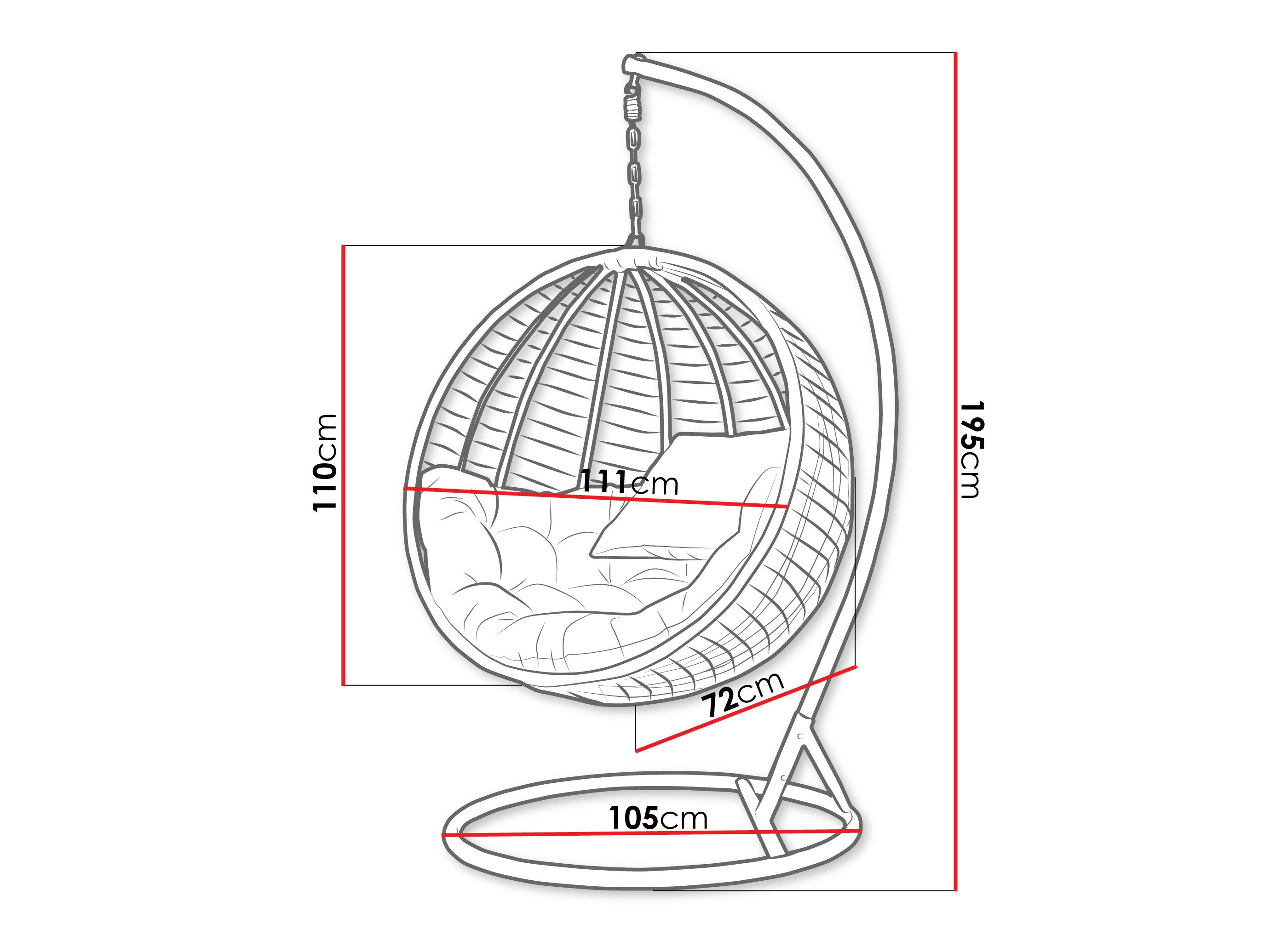 Supamas krėslas Comfivo Hederis