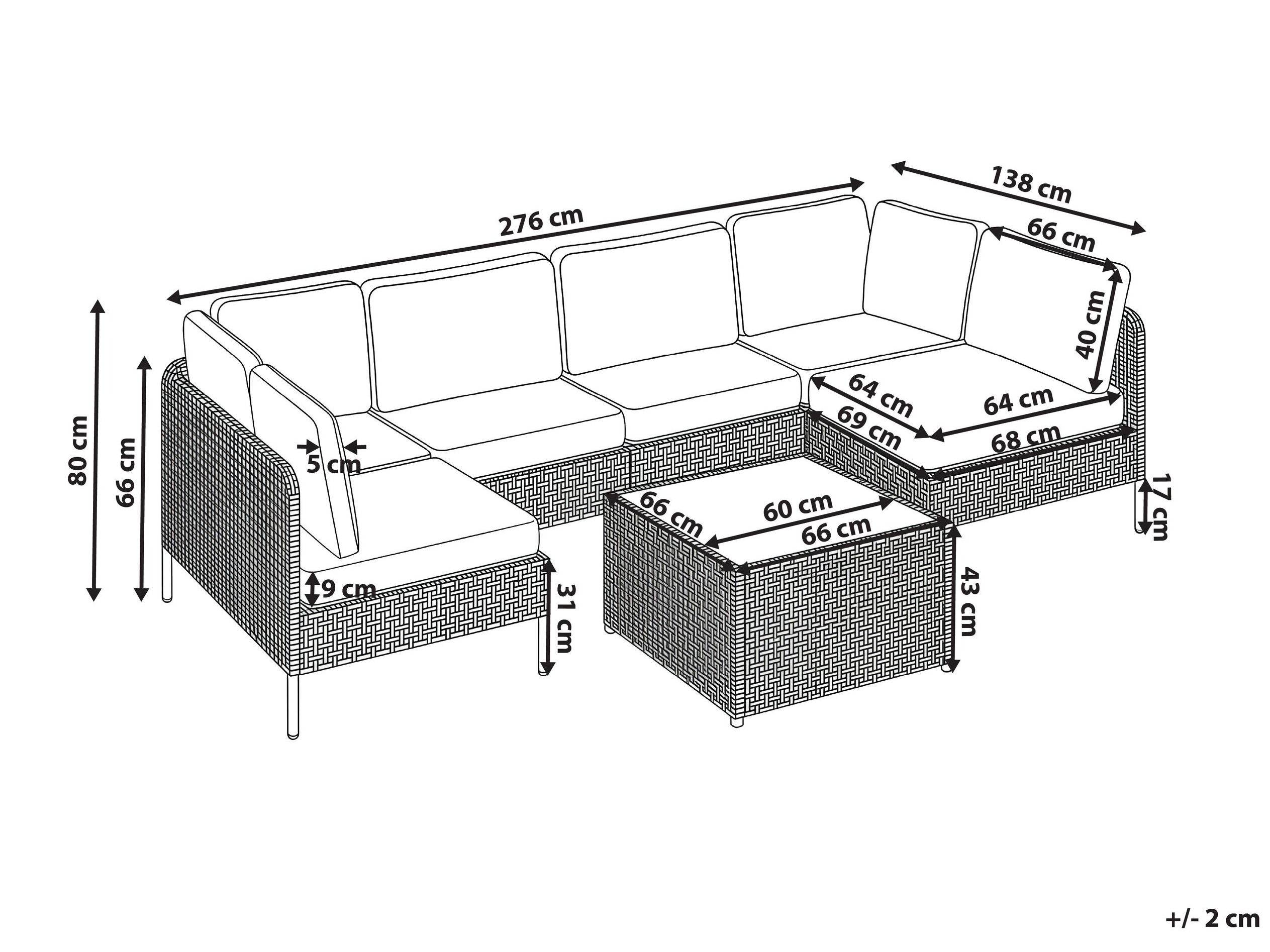 Lauko baldų komplektas Domenou 103
