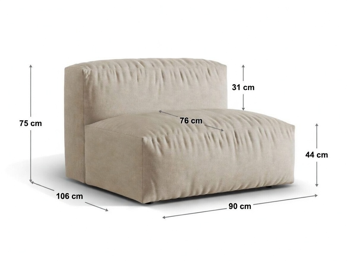 Modulinis fotelis Sorcoro 112 (Boston Light Grey)