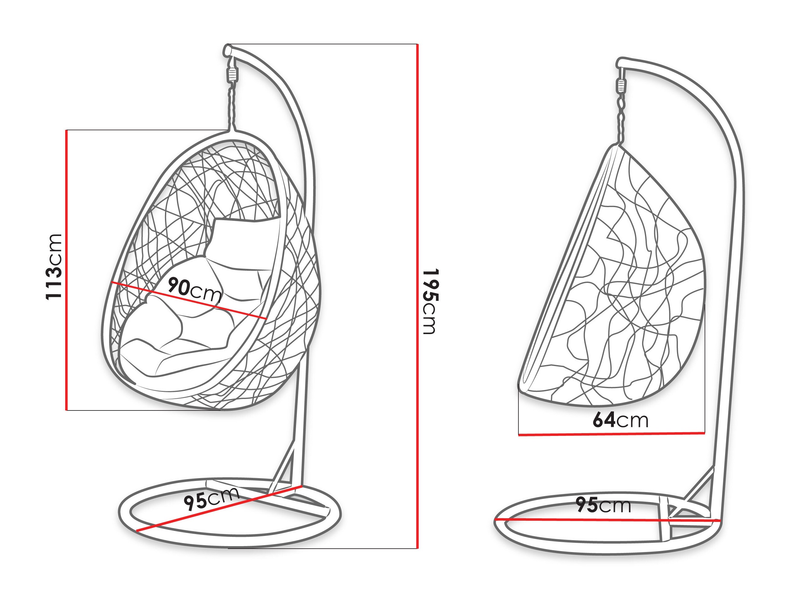 Supamas krėslas Comfivo Undtudo (Tamsi pilka + Pilka)