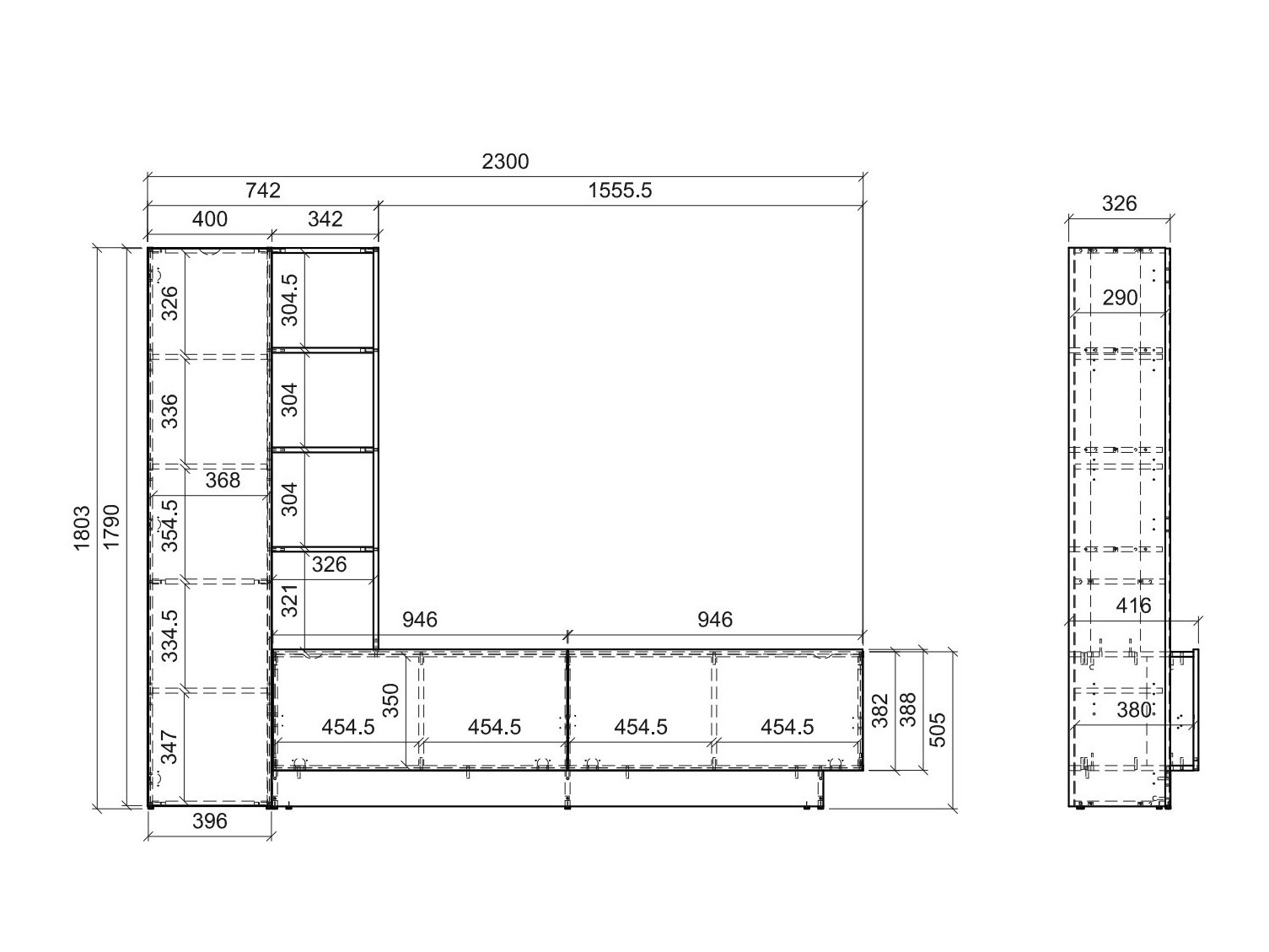 Svetainės komplektas Ontario 224