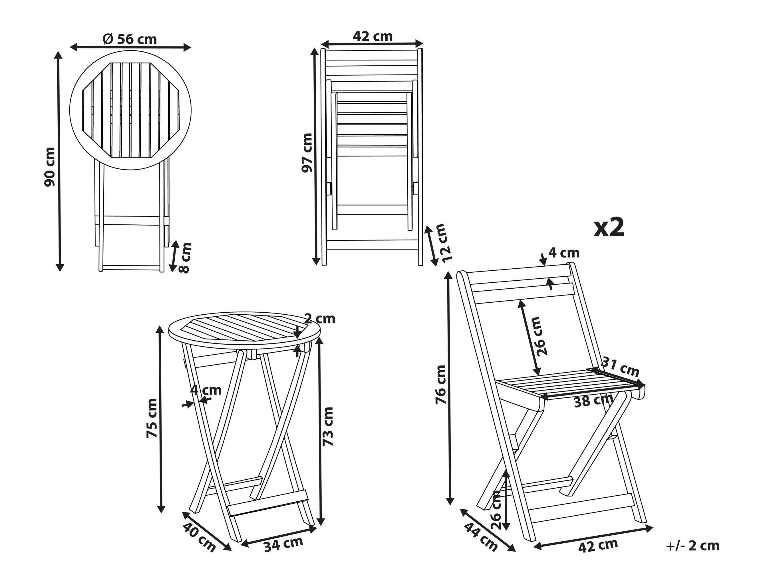 Balkono komplektas Berwyn 3224