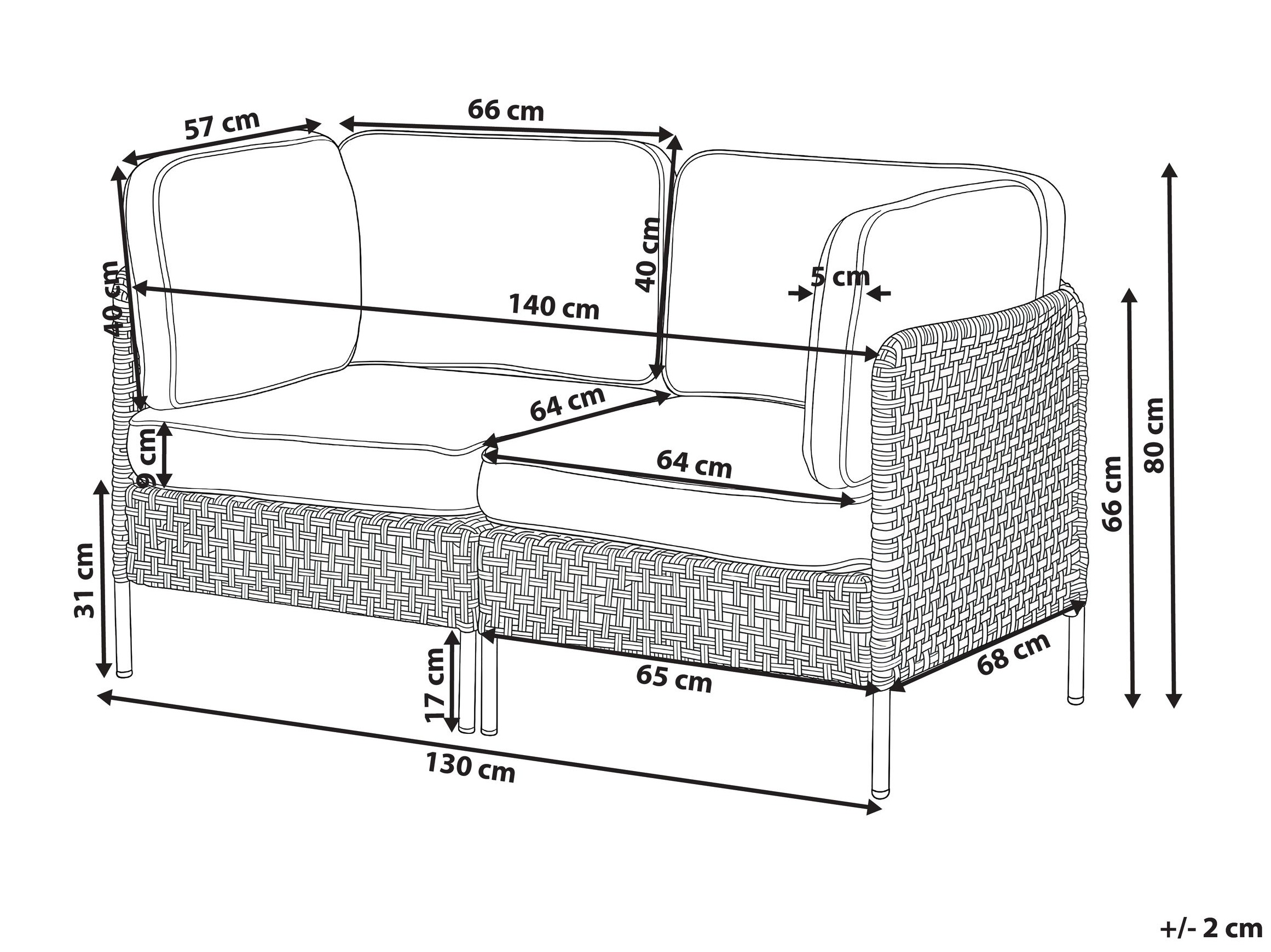 Lauko sofa Domenou 105