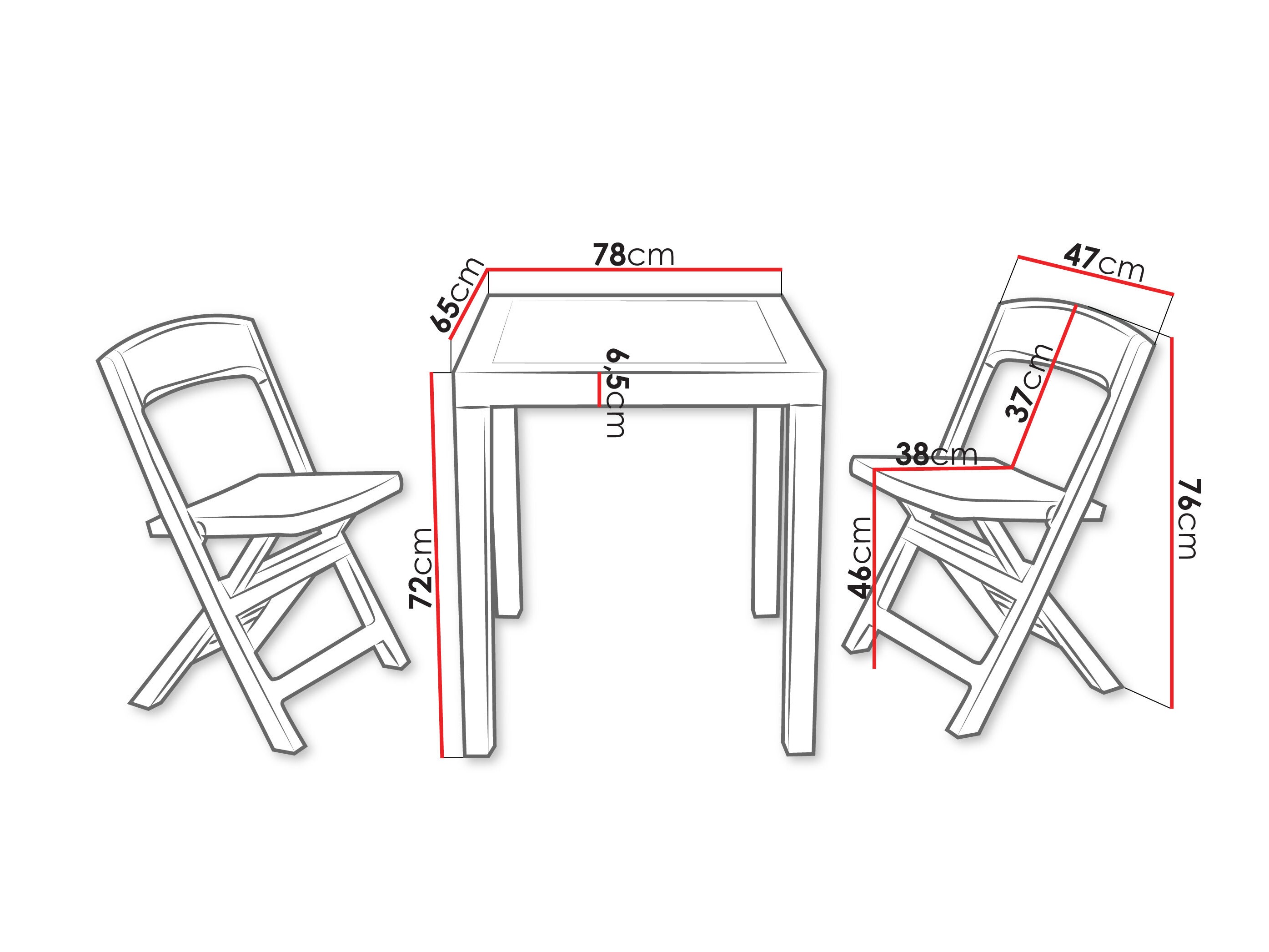 Balkono komplektas Betulal
