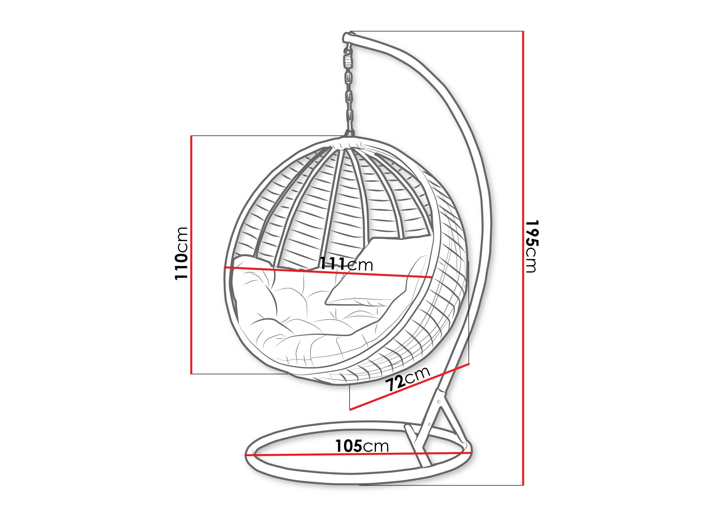 Supamas krėslas Comfivo Hederis