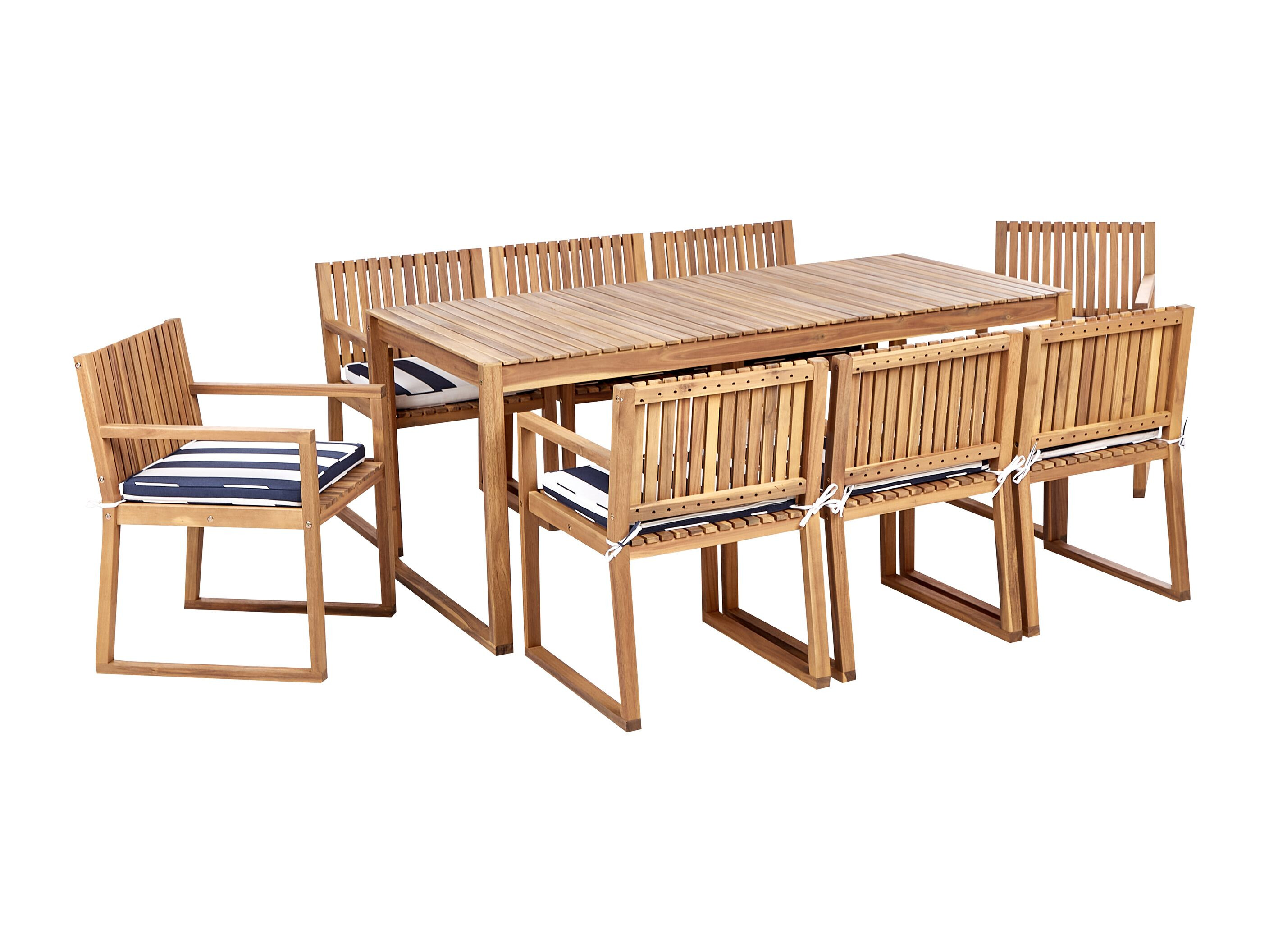 Stalo ir kėdžių komplektas Berwyn 3235 (Balta + Tamsi Mėlyna)