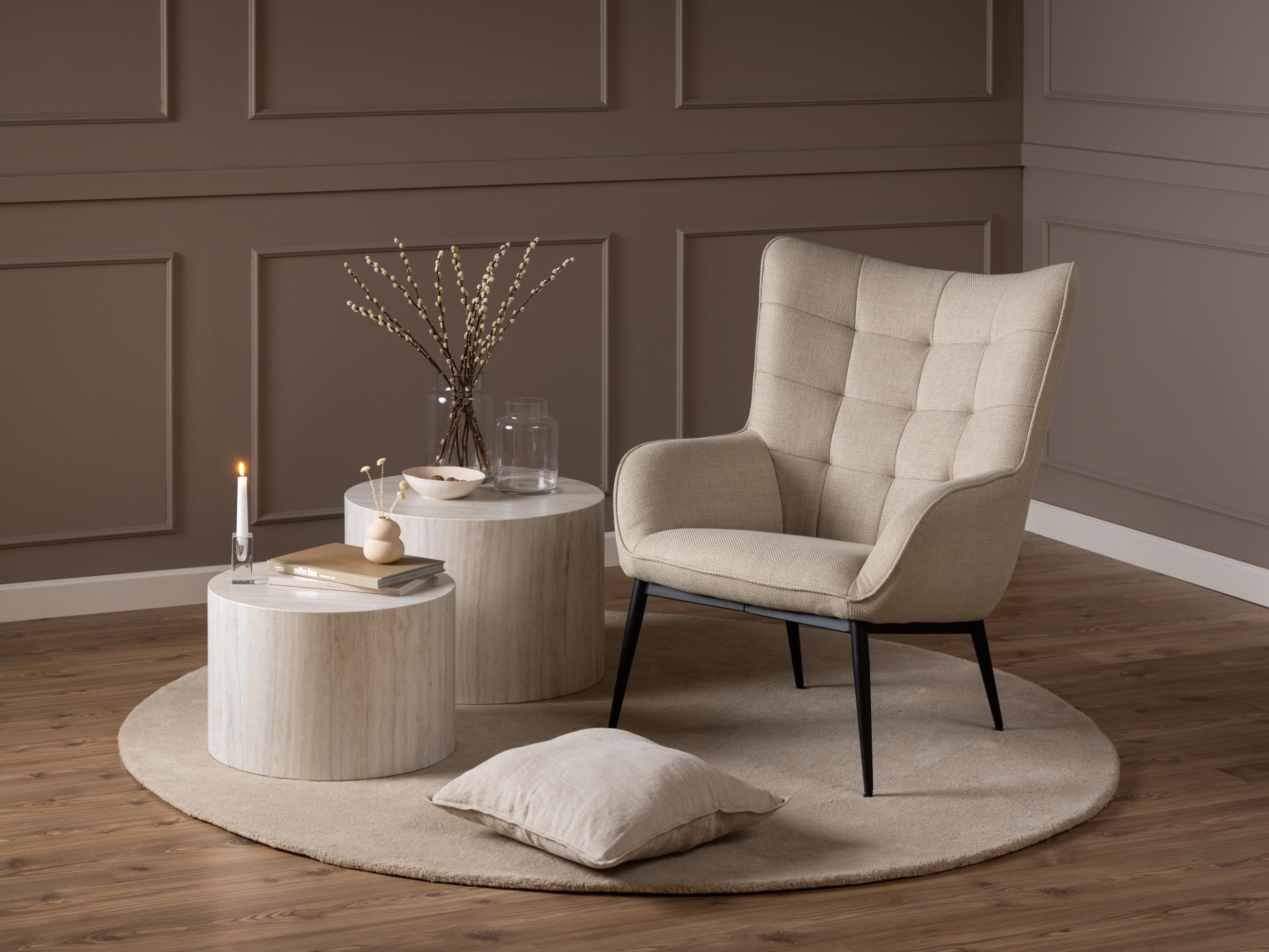 Žurnalinių staliukų komplektas Norsica 800 (Smėlinė)