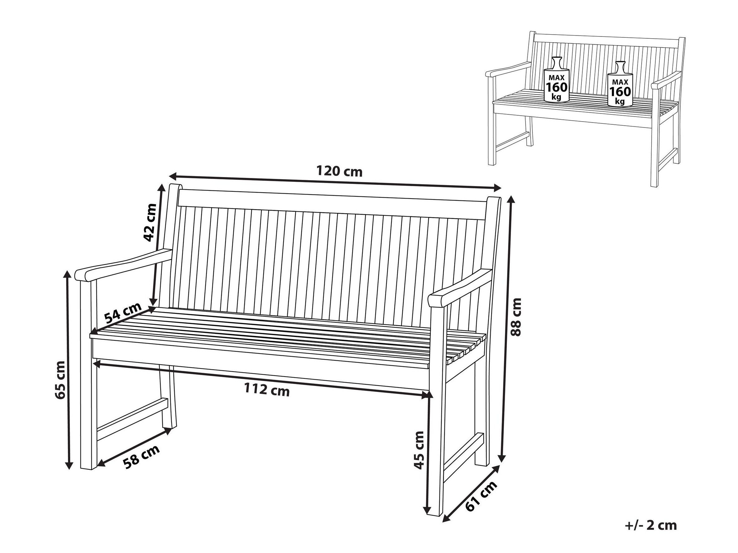 Lauko suoliukas Berwyn 3237