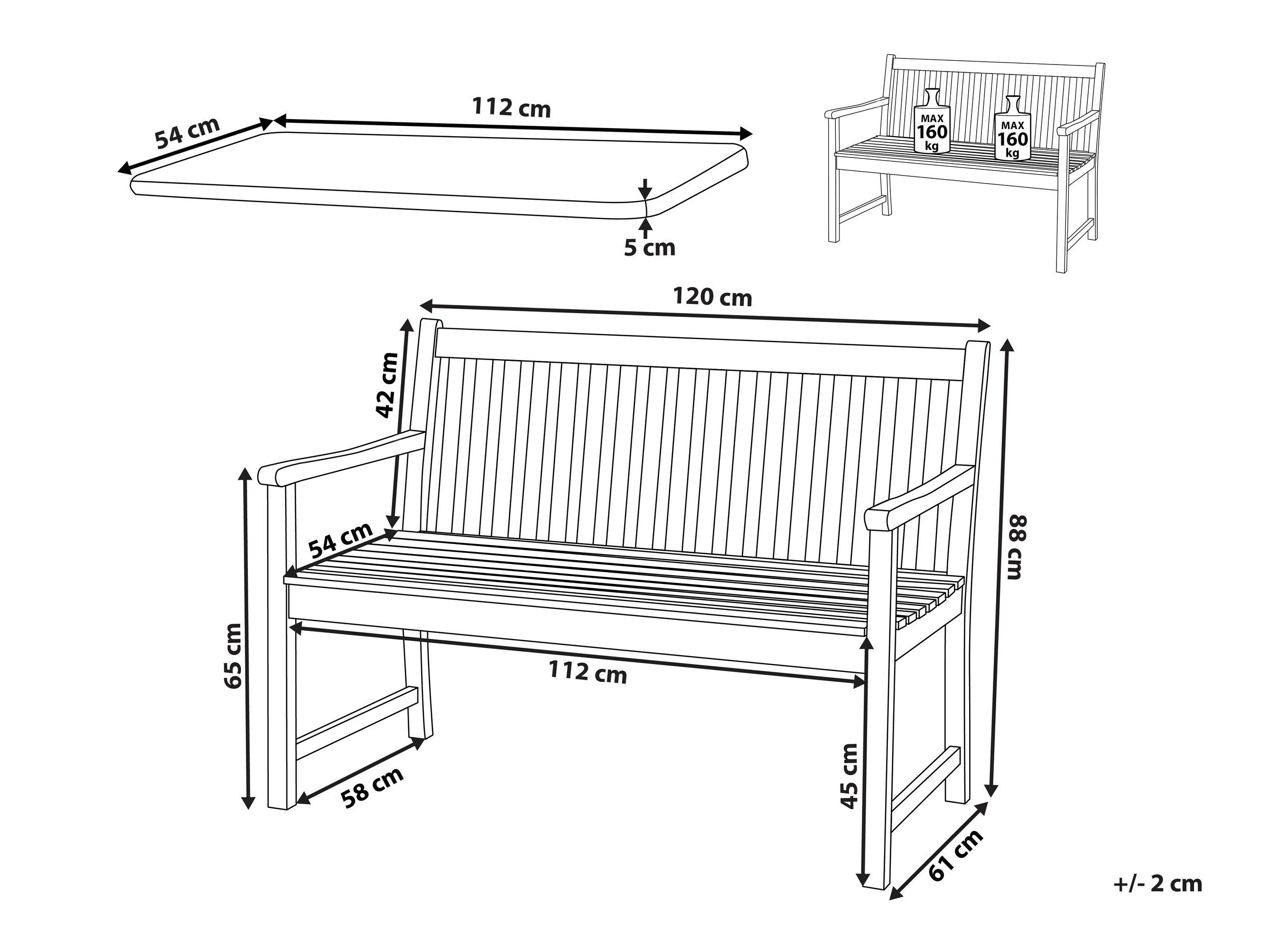 Lauko suoliukas Berwyn 3247 (Raudona)