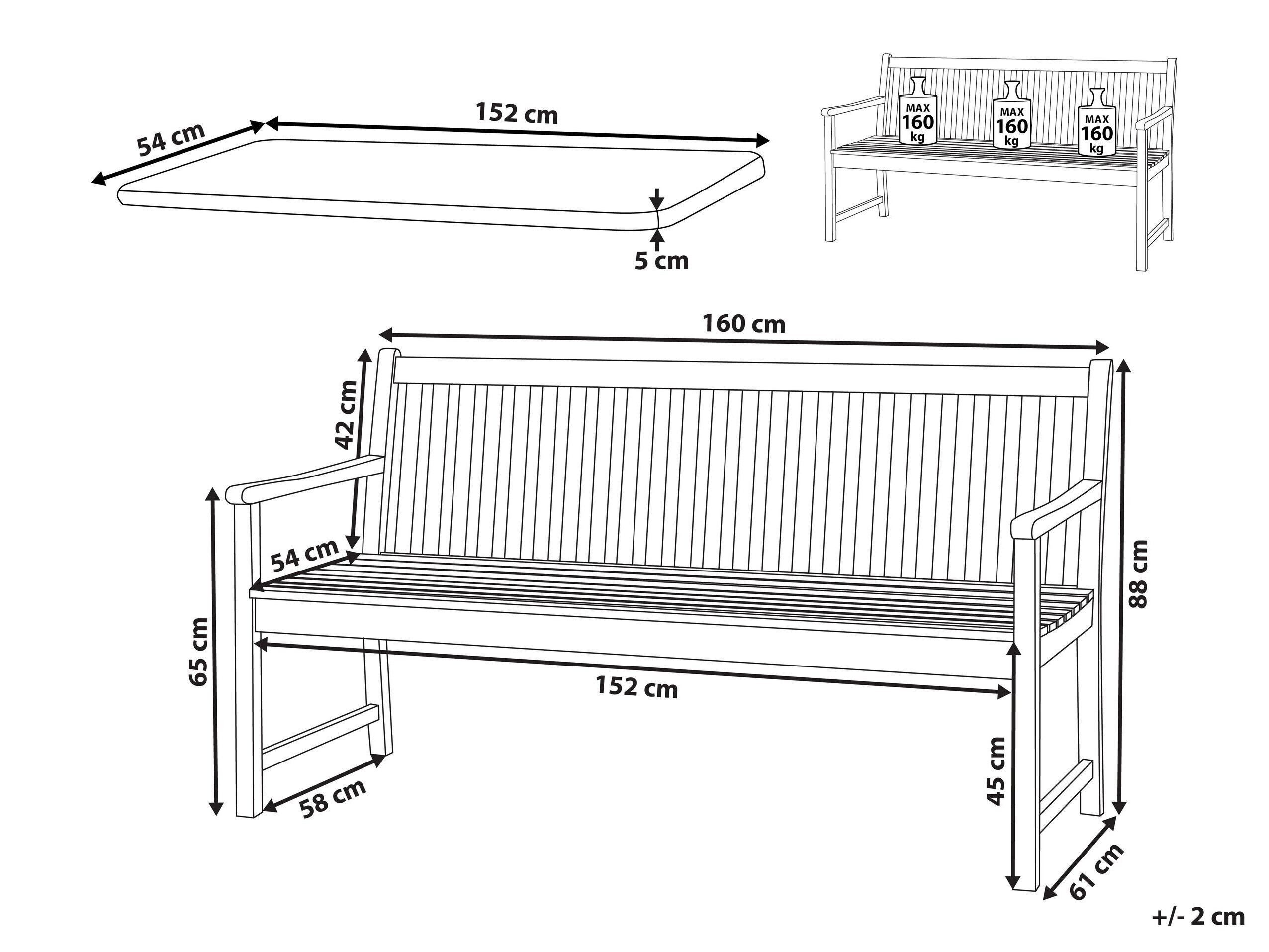 Lauko suoliukas Berwyn 3248 (Balta + Tamsi mėlyna)