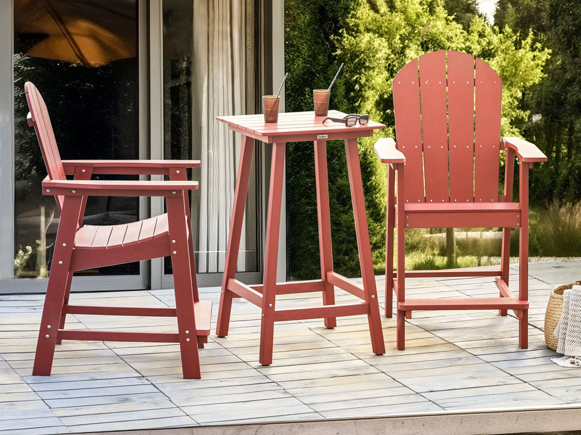 Balkono komplektas Berwyn 3249 (Raudona)