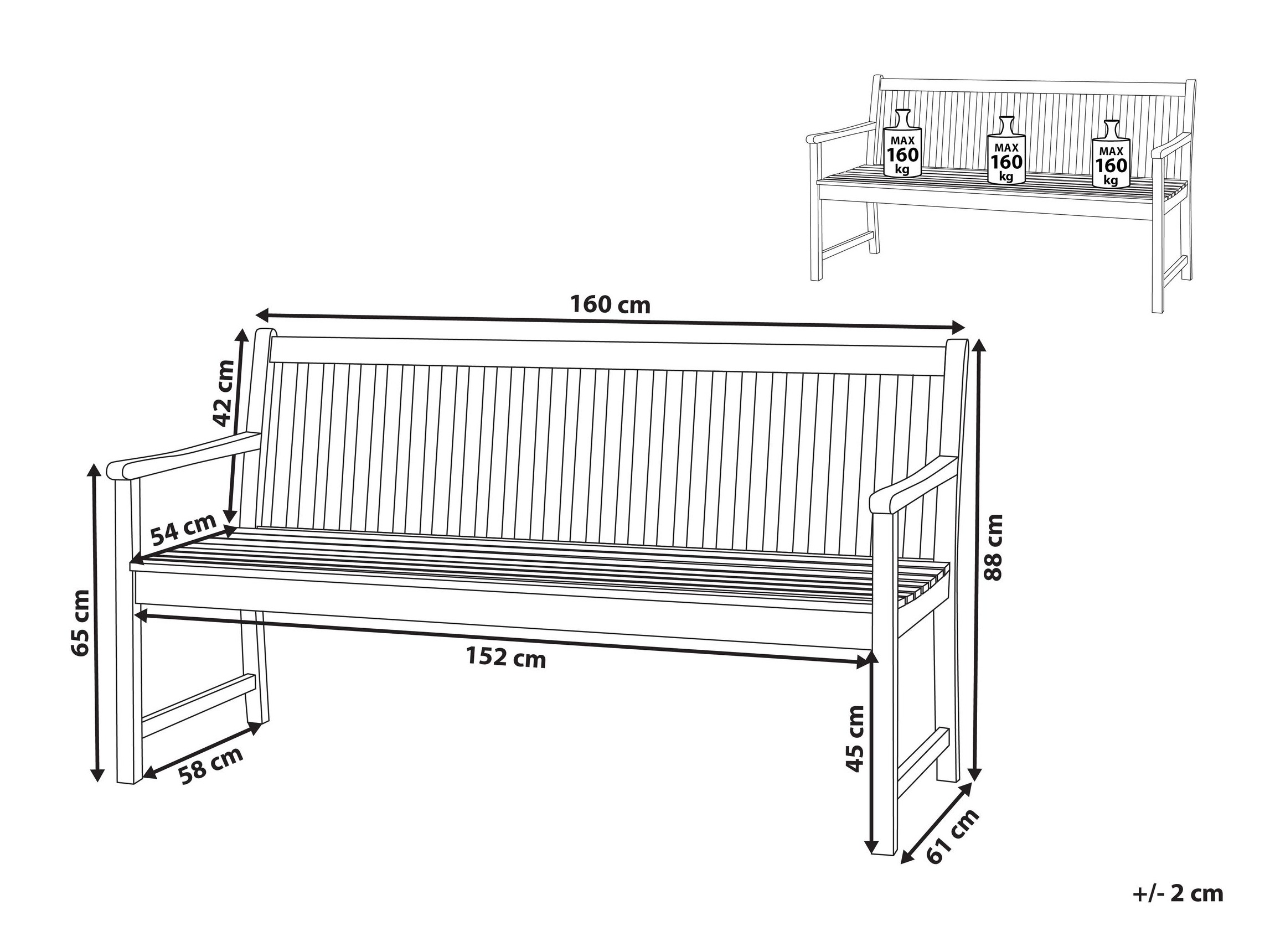 Lauko suoliukas Berwyn 3238