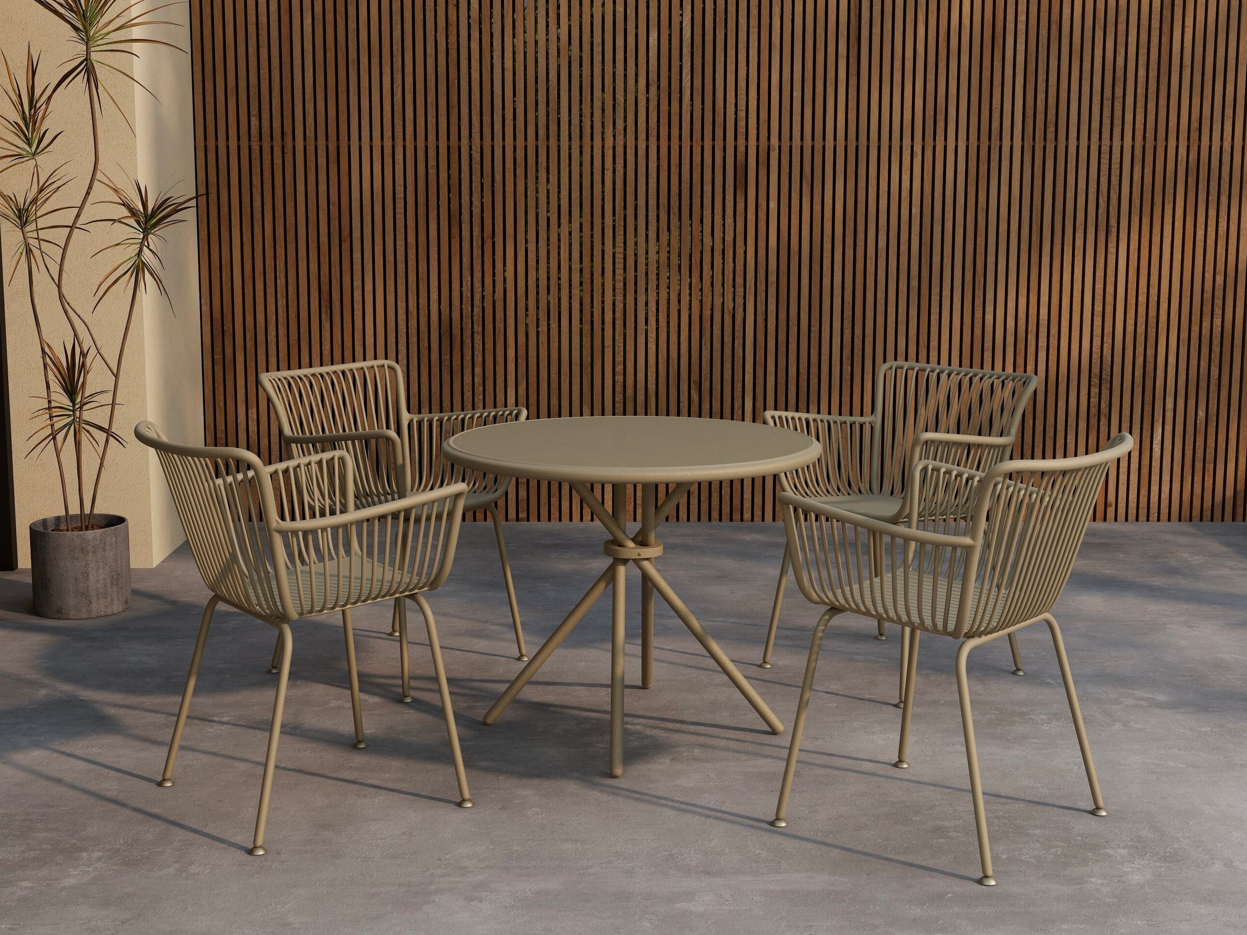 Stalo ir kėdžių komplektas Dallas 5163