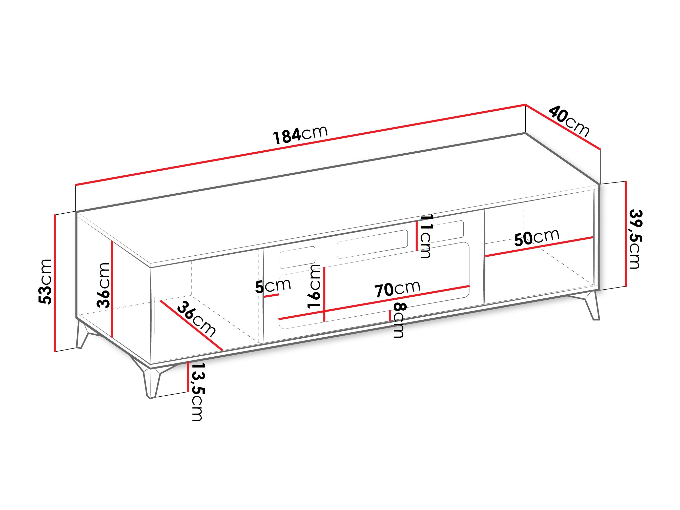 TV staliukas Comfivo Enoteo 107