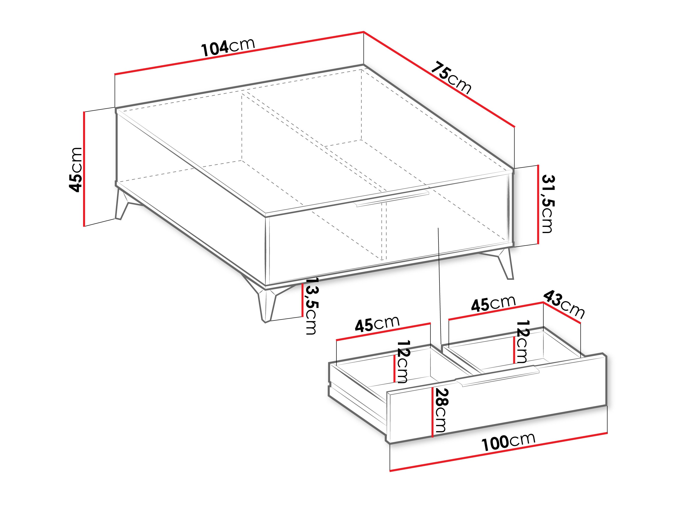 Žurnalinis staliukas Comfivo Citrus I