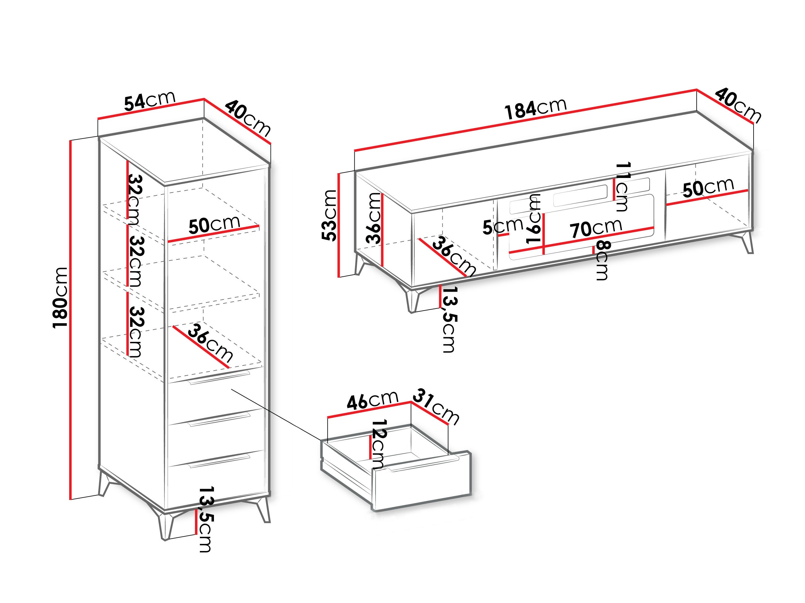 Svetainės komplektas Comfivo Enoteo 110
