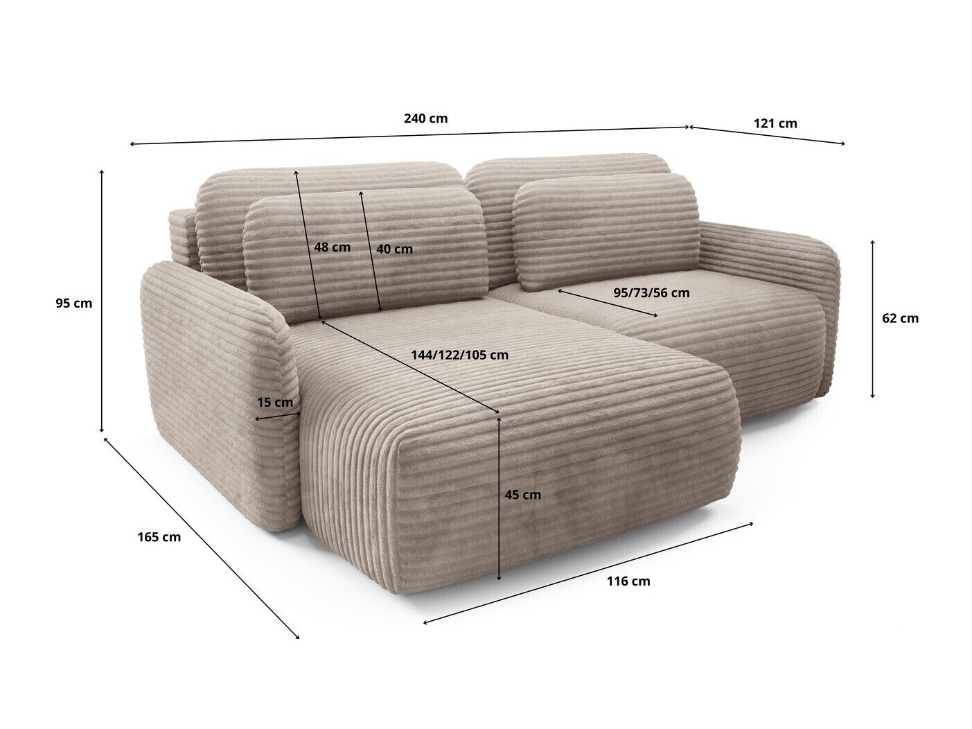 Minkštas kampas Franklin 217 (Ambience 1)