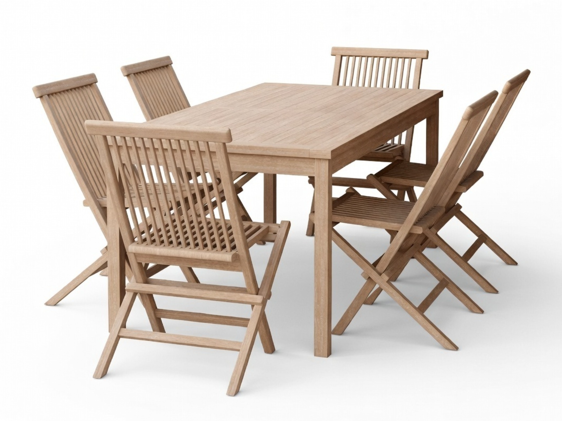 Stalo ir kėdžių komplektas Nunova 144 (Šviesus medis)