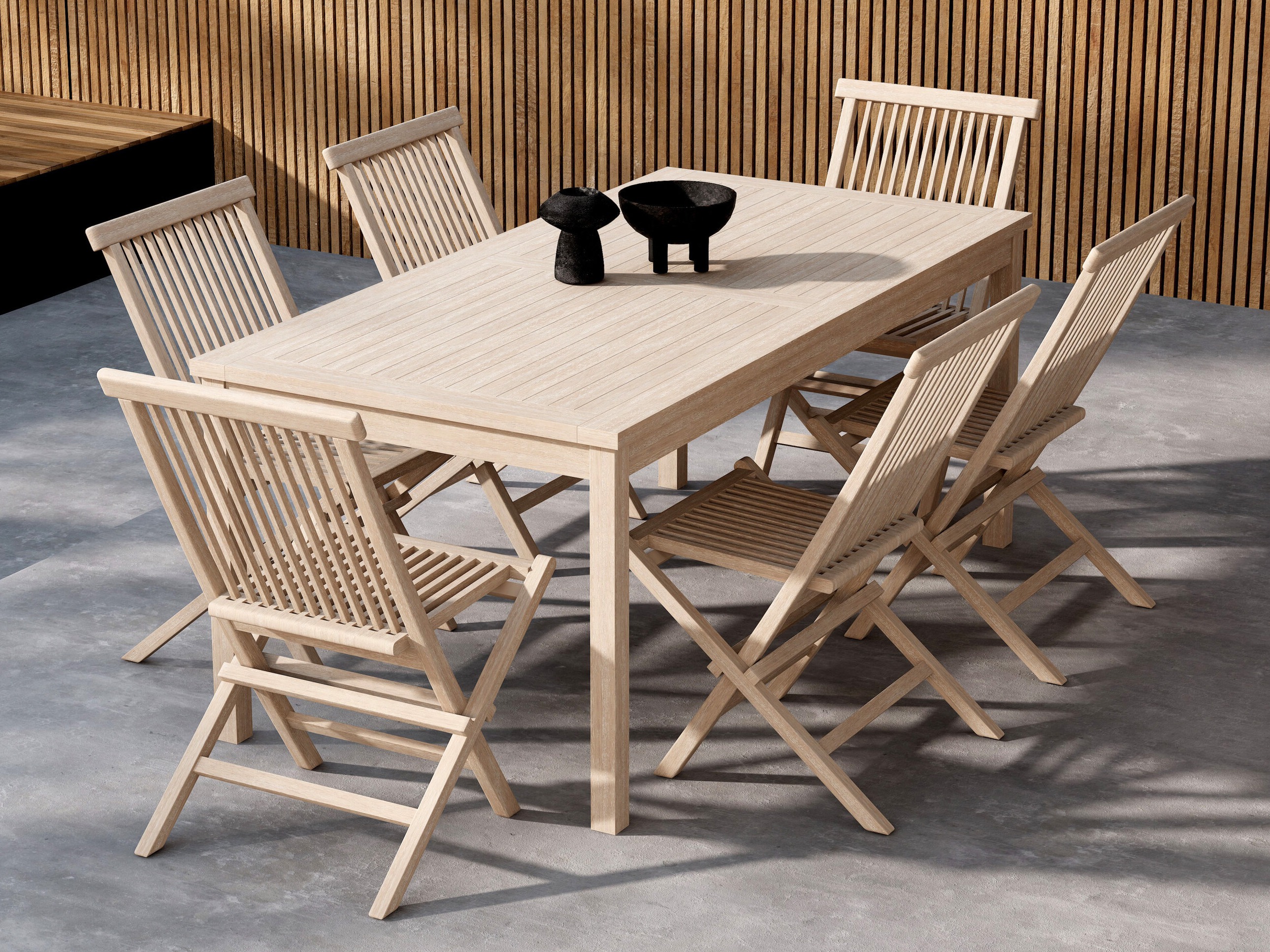 Stalo ir kėdžių komplektas Nunova 144 (Šviesus medis)