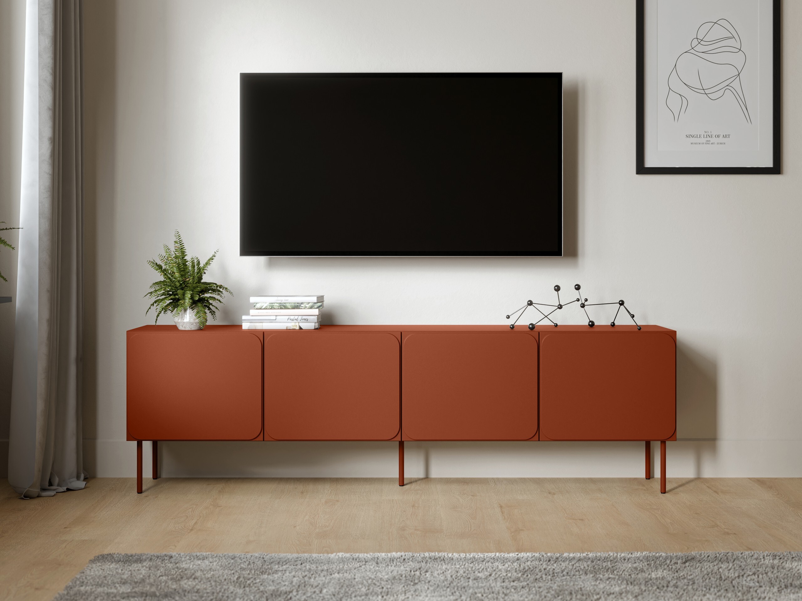 TV staliukas Fentore 101 (Raudona)