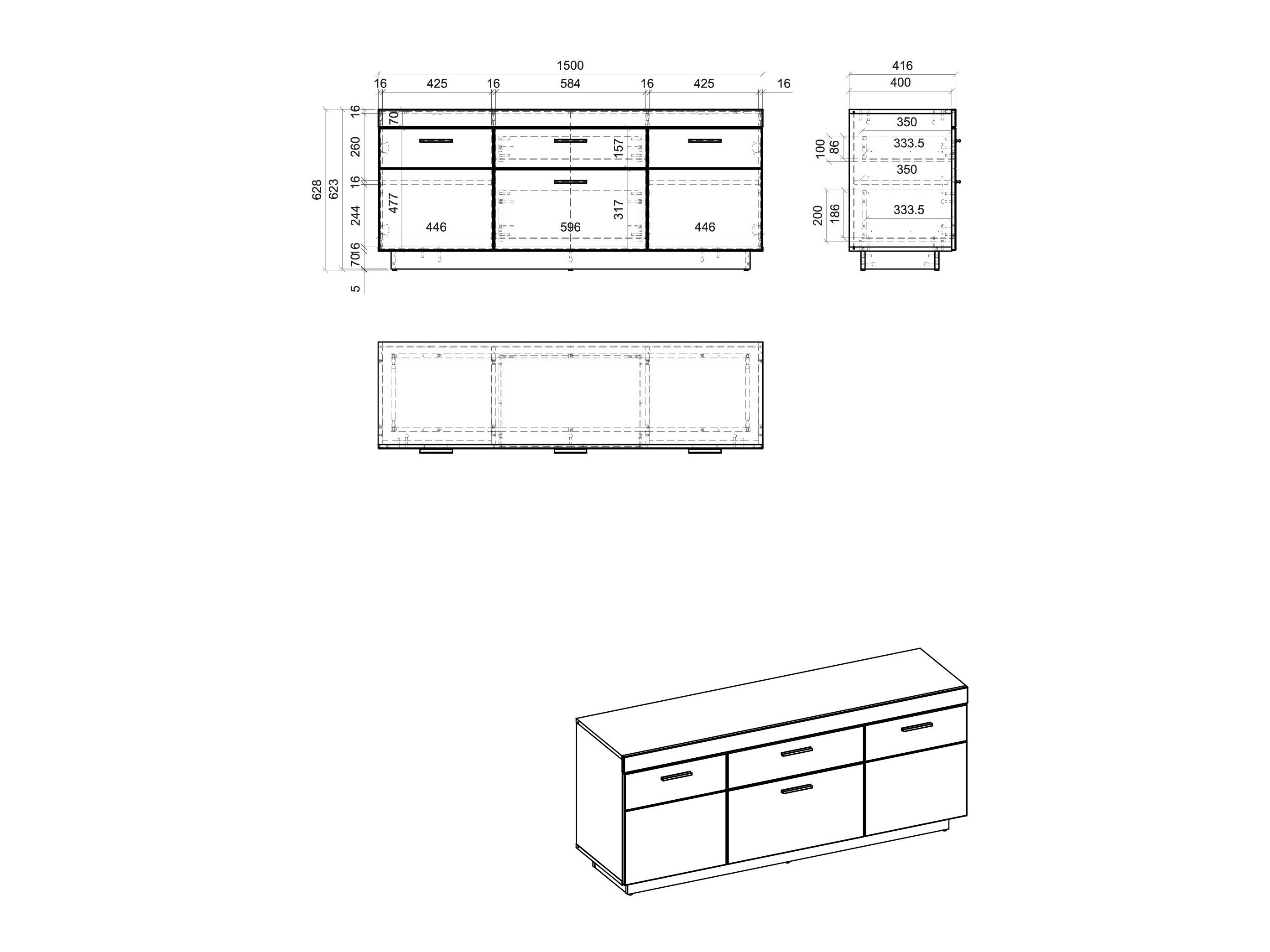 TV staliukas Balelbu 100