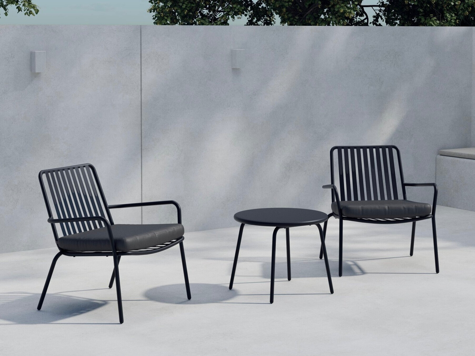 Balkono komplektas Dallas 5190 (Juoda)