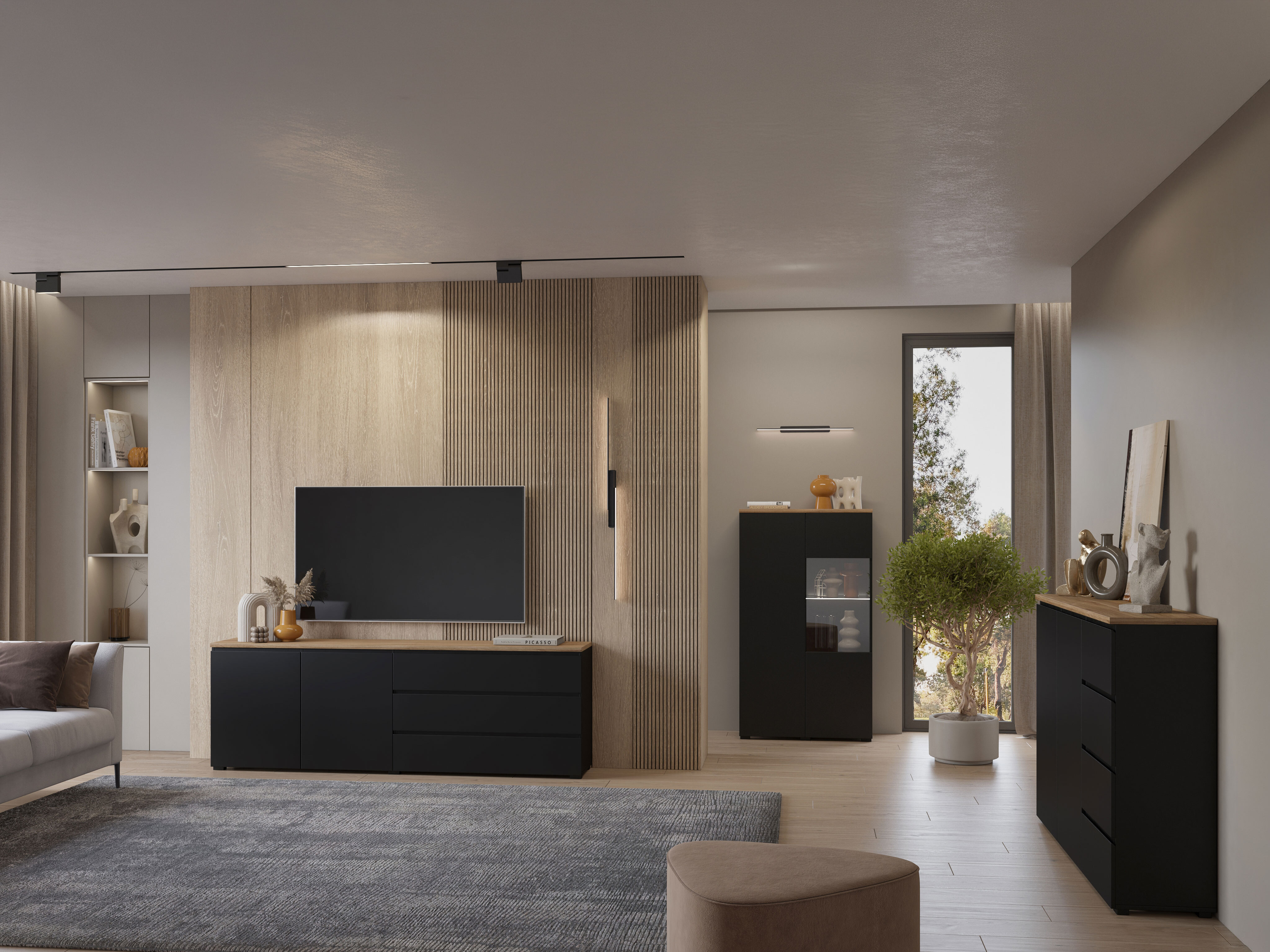 Lentyna Baletu 108 (Juoda + Ąžuolas)