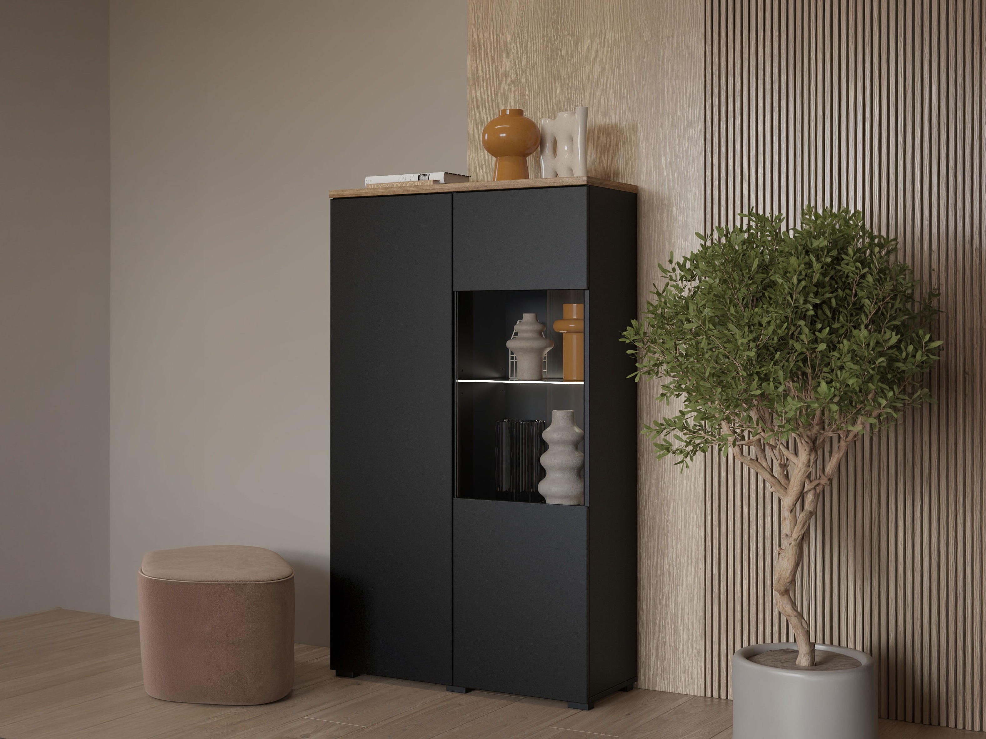 Lentyna Baletu 108 (Juoda + Ąžuolas)