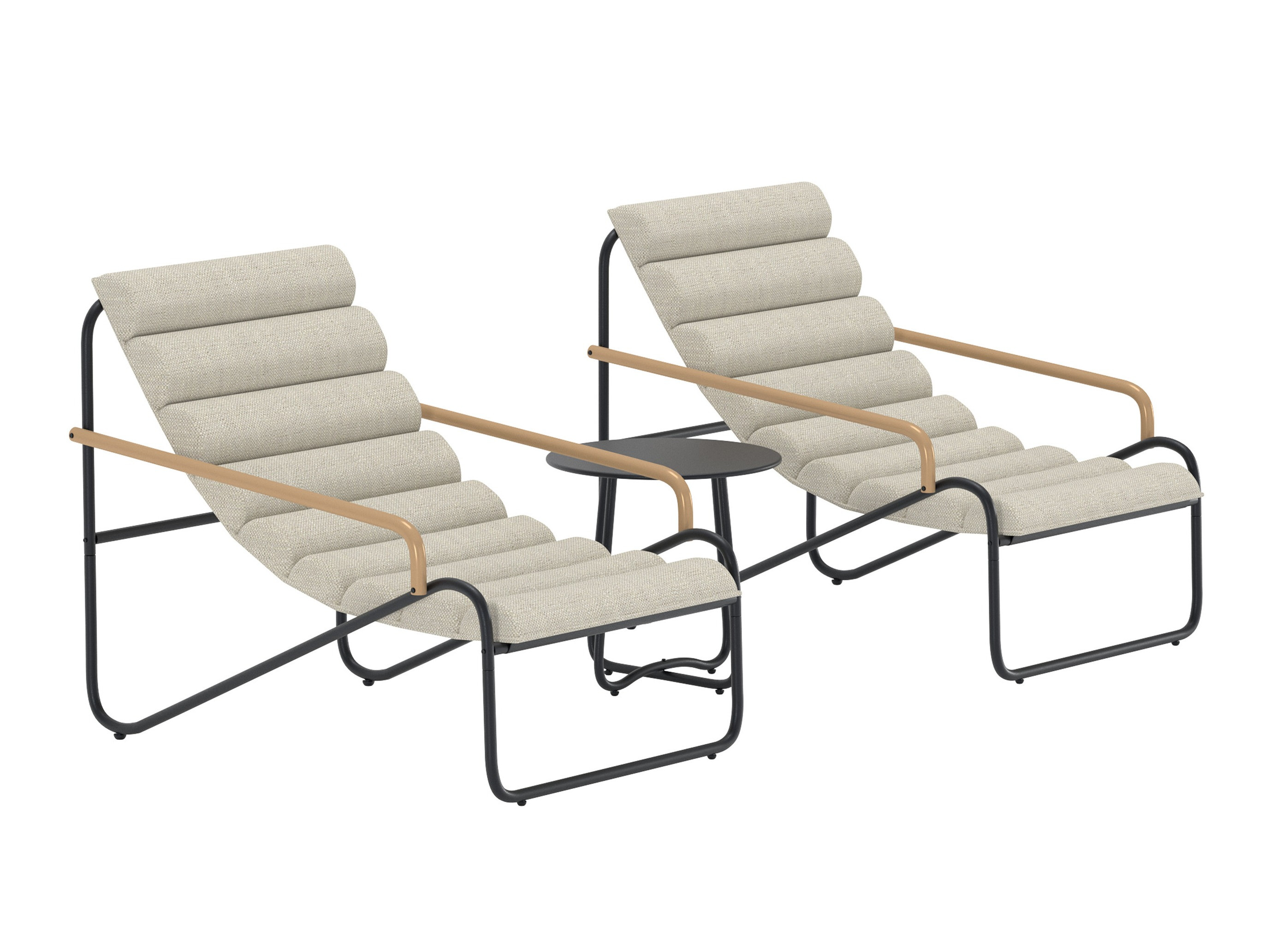 Balkono komplektas Dallas 5194 (Juoda)