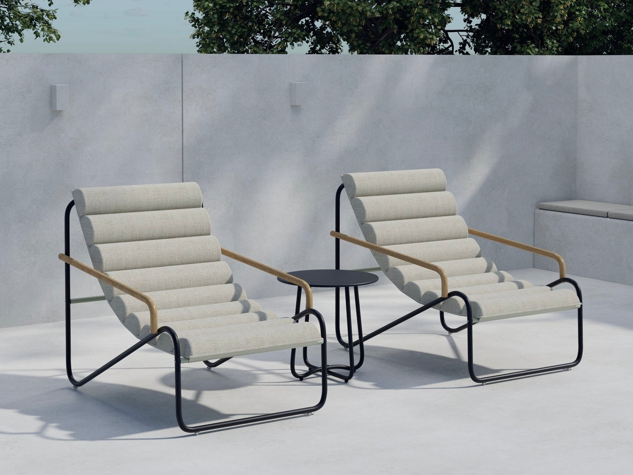 Balkono komplektas Dallas 5194 (Juoda)