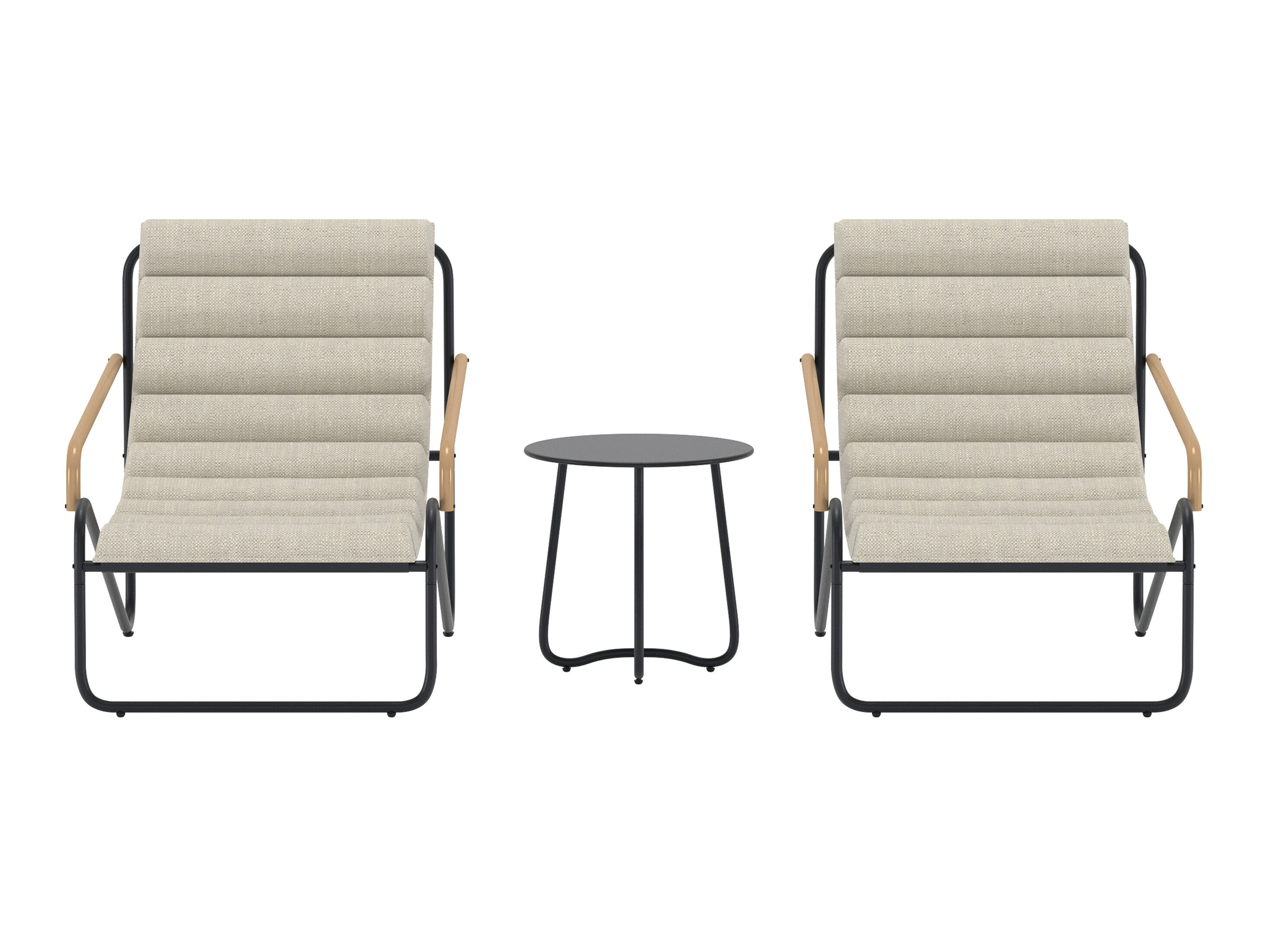 Balkono komplektas Dallas 5194 (Juoda)