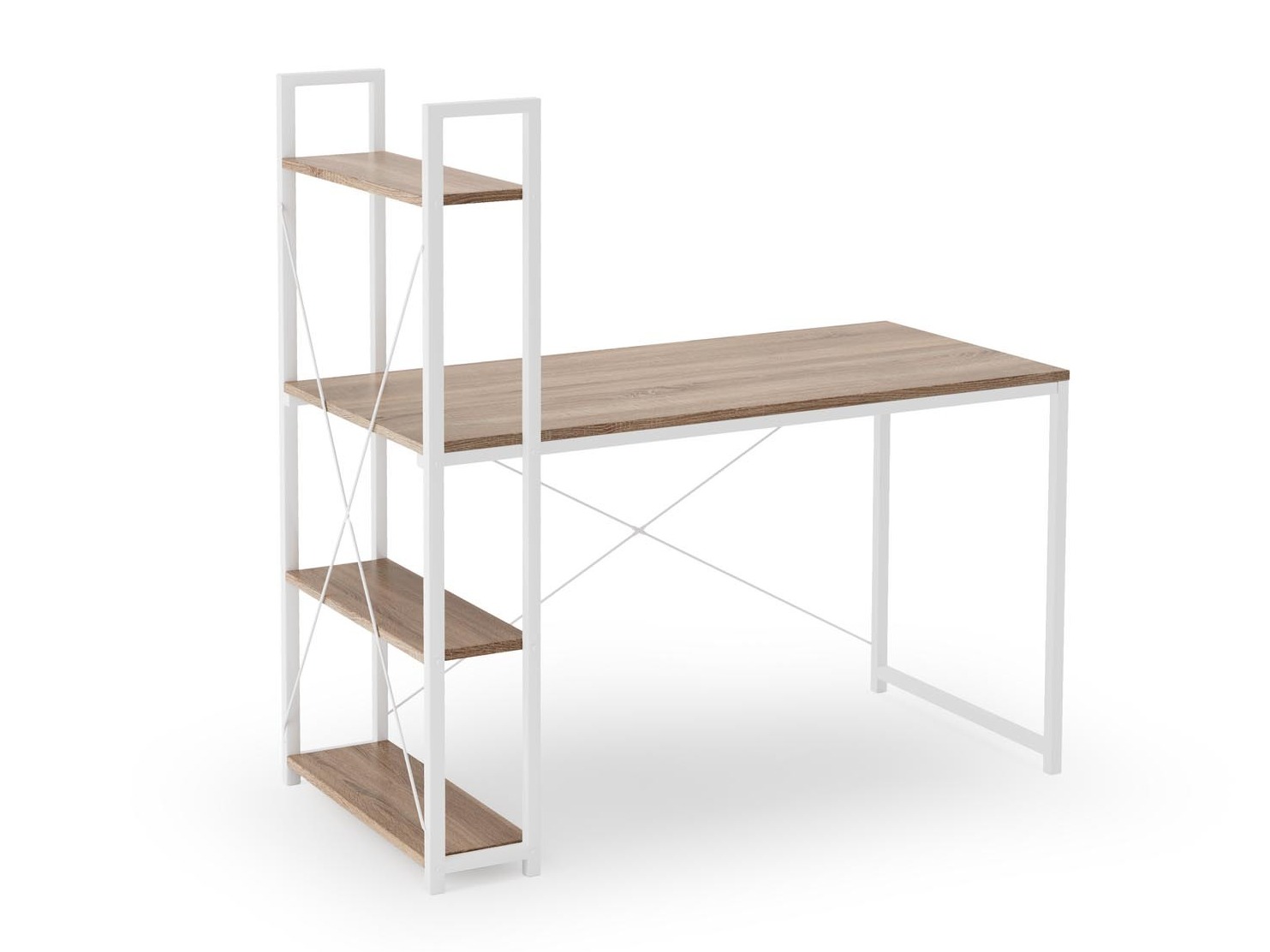 Darbo stalas Houston 1888 (Sonomos ąžuolas + Balta)