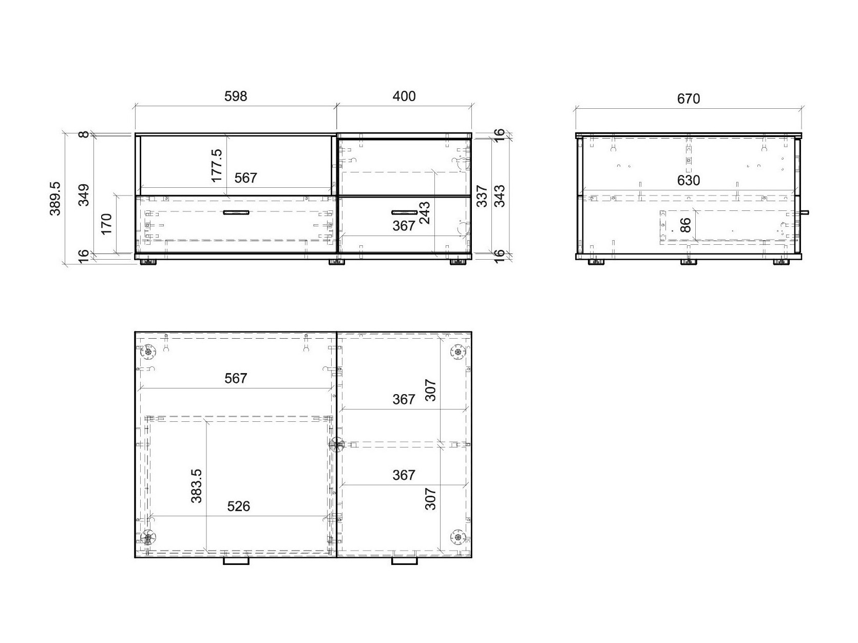 Svetainės komplektas Alnue 107