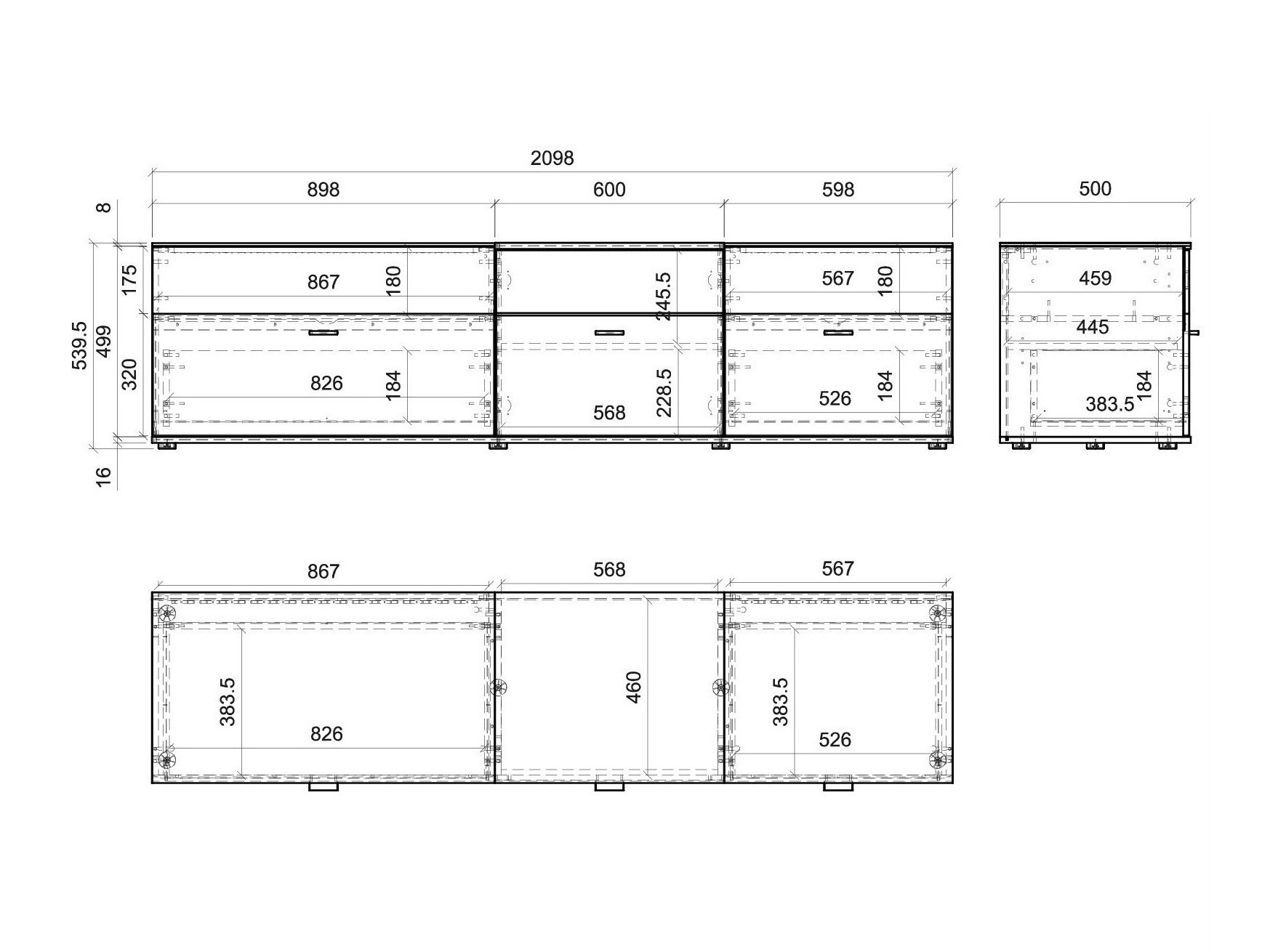 Svetainės komplektas Alnue 108