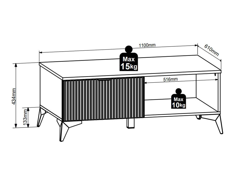 Žurnalinis staliukas Ruvmeli 106