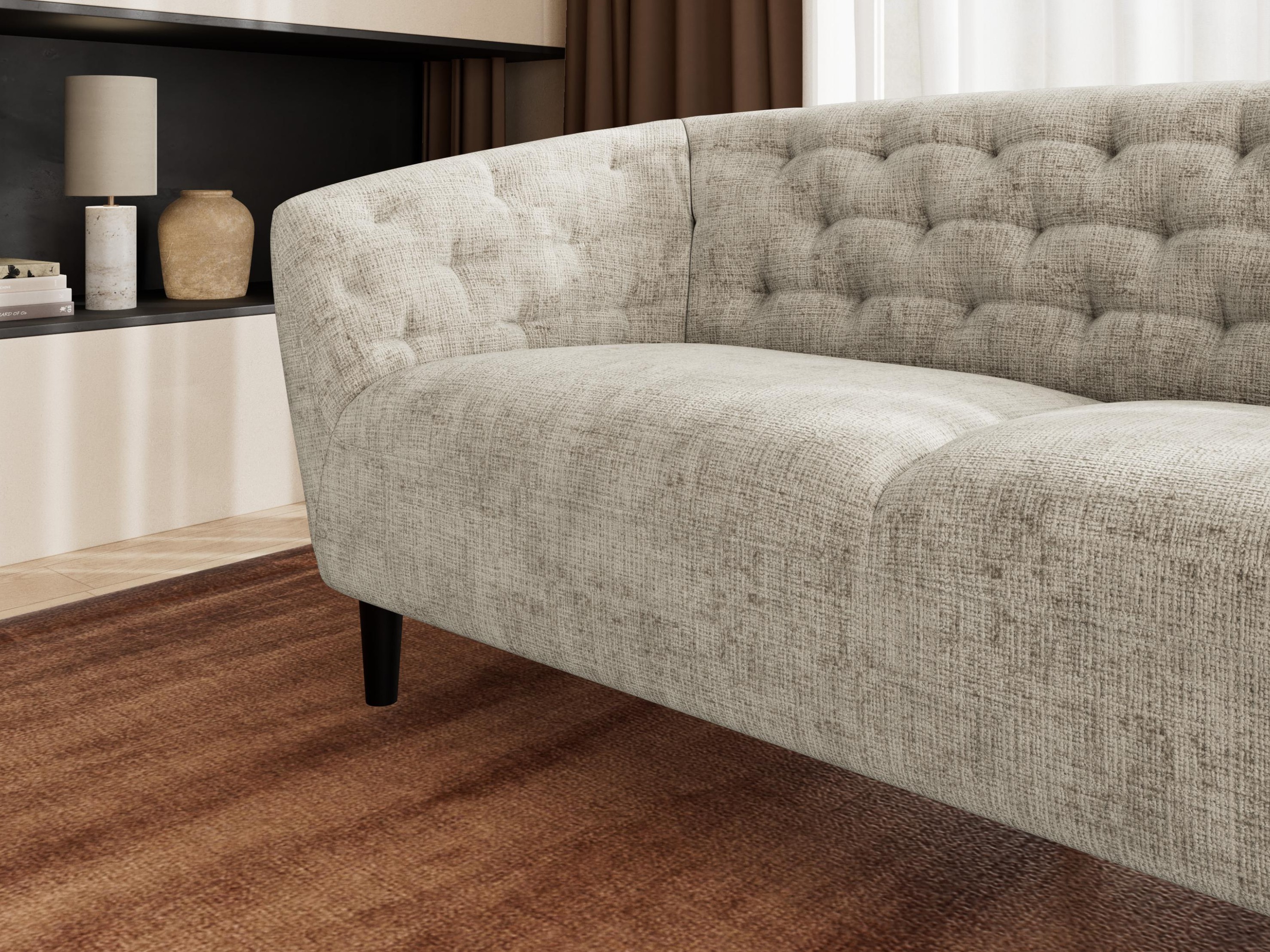 Chesterfield sofa Norsica 232 (Smėlinė)
