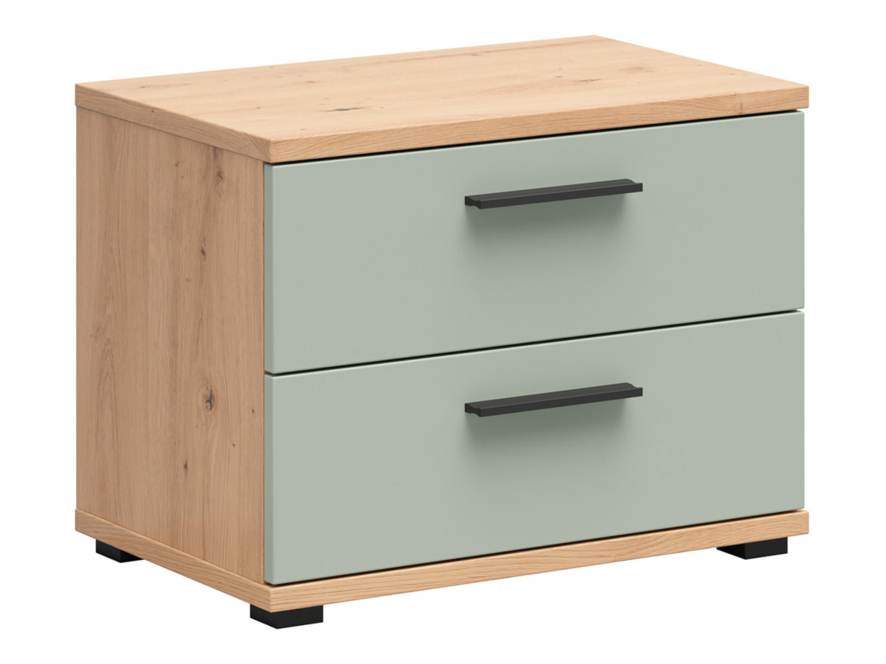 Naktinis staliukas Livcali 100 (Žalia + Artisan ąžuolas)