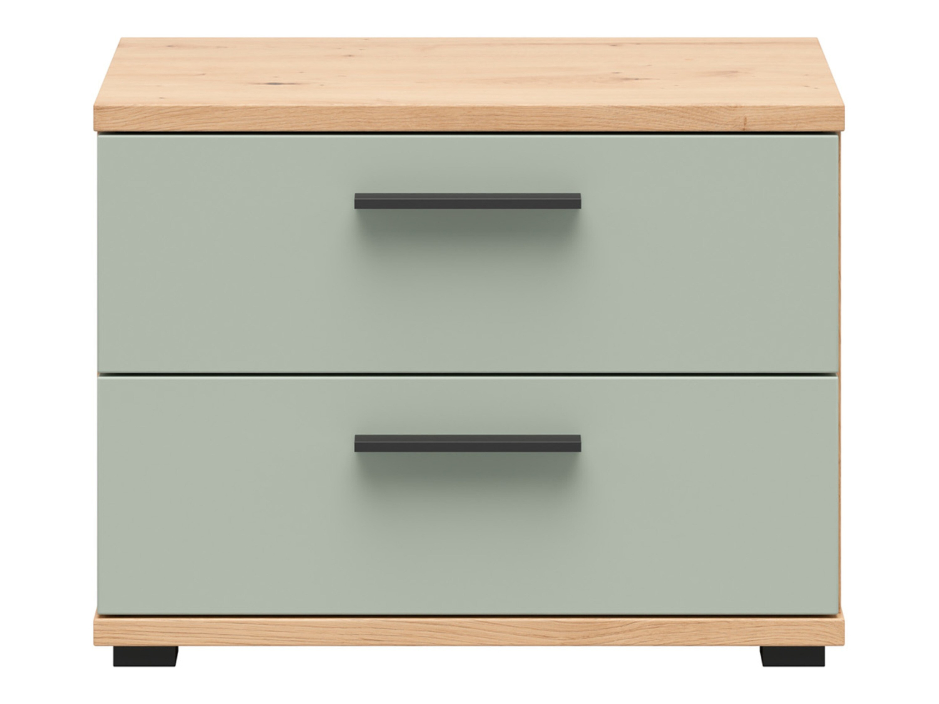 Naktinis staliukas Livcali 100 (Žalia + Artisan ąžuolas)