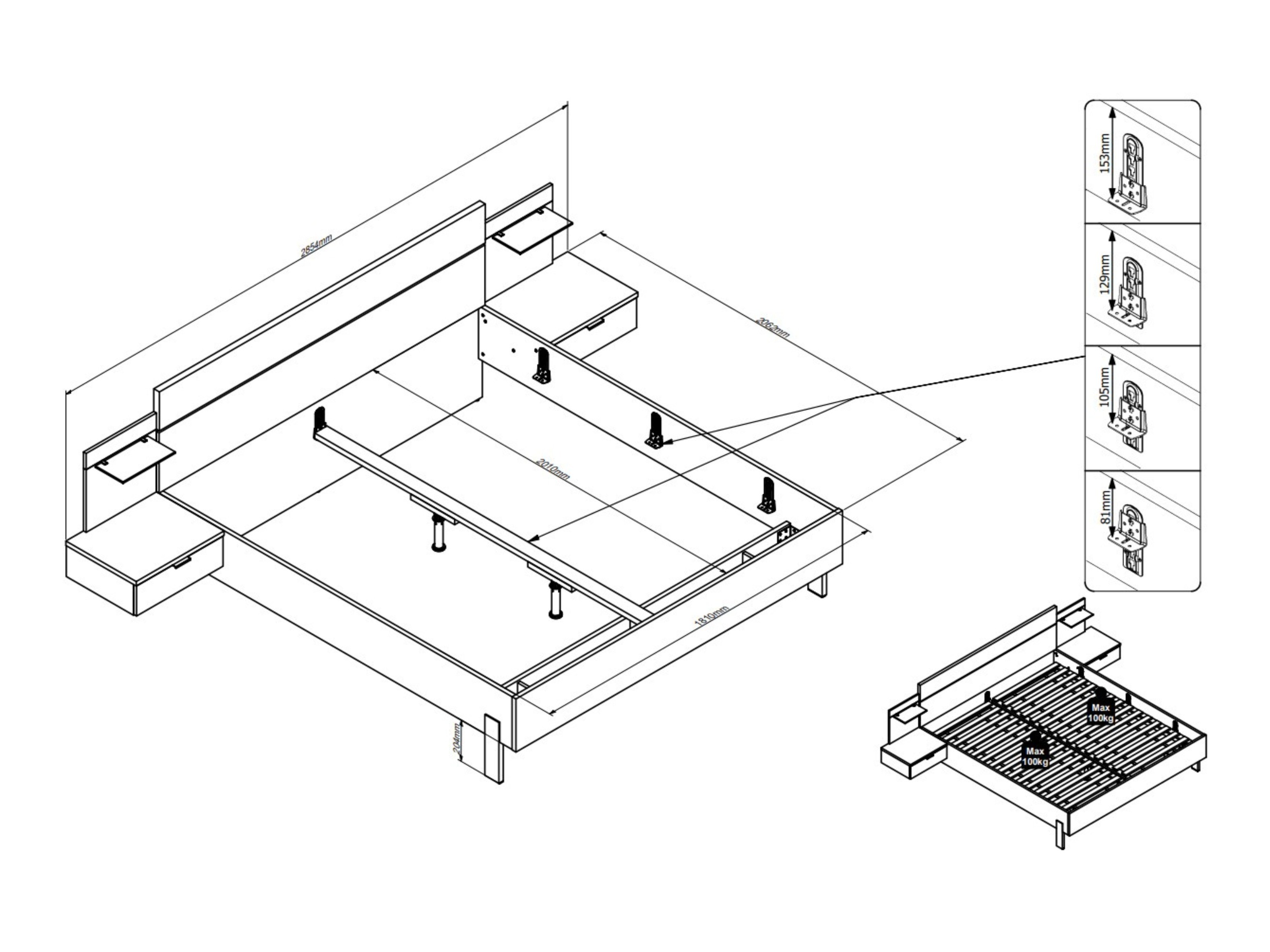 Miegamojo komplektas Testolo 104